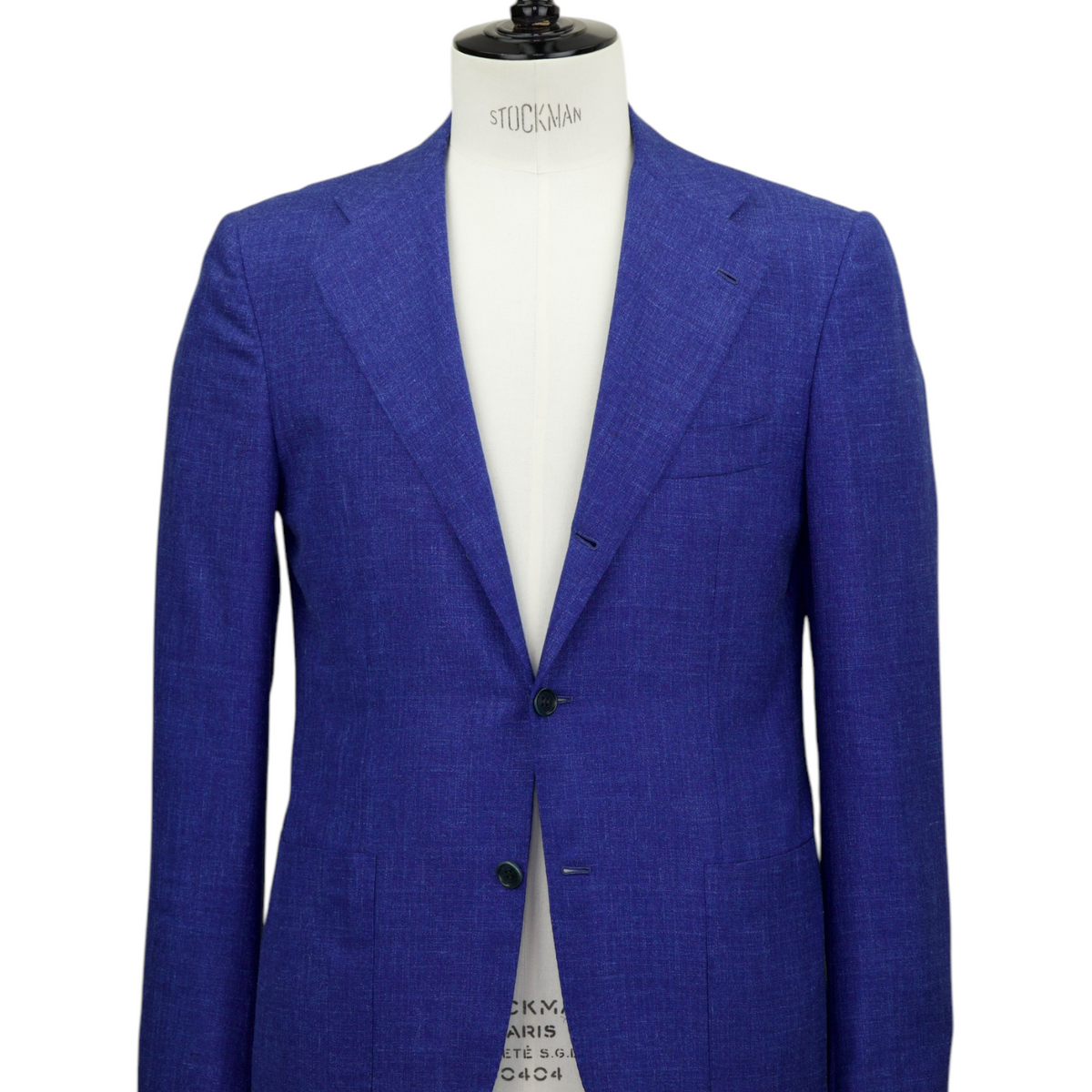 【送料&関税込】Kiton Blue Striped Silk Single-breasted Blaz Kiton Blue Cashmere Virgin Wool Silk Linen Double Breasted