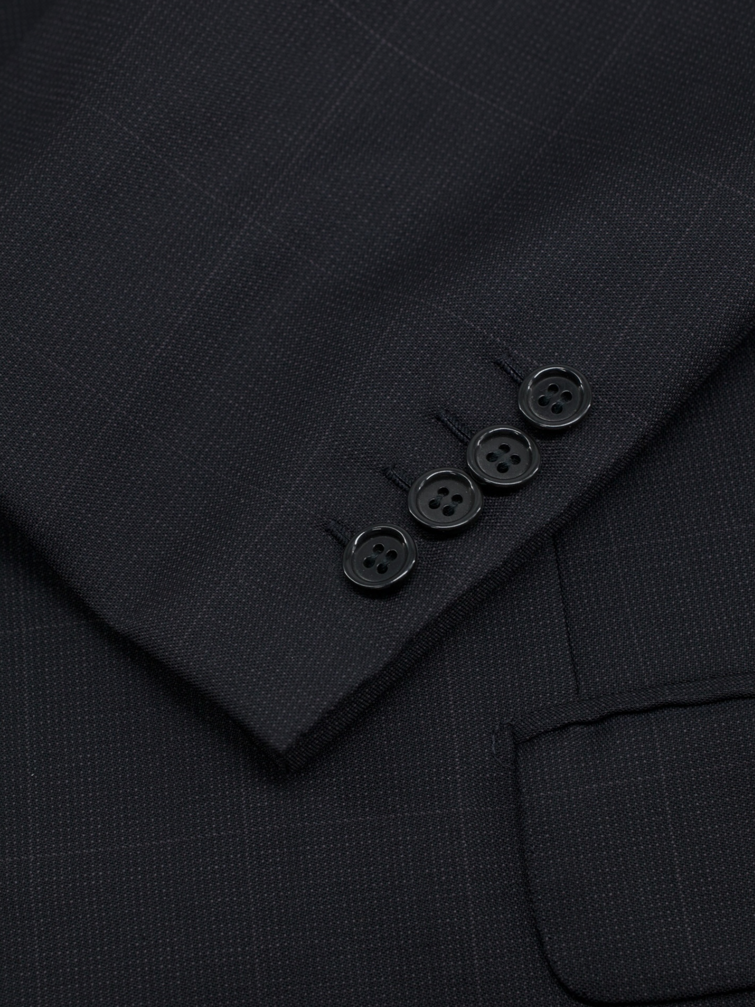 Brioni Anthracite Fine-Wool Roman-Style Windowpane Suit