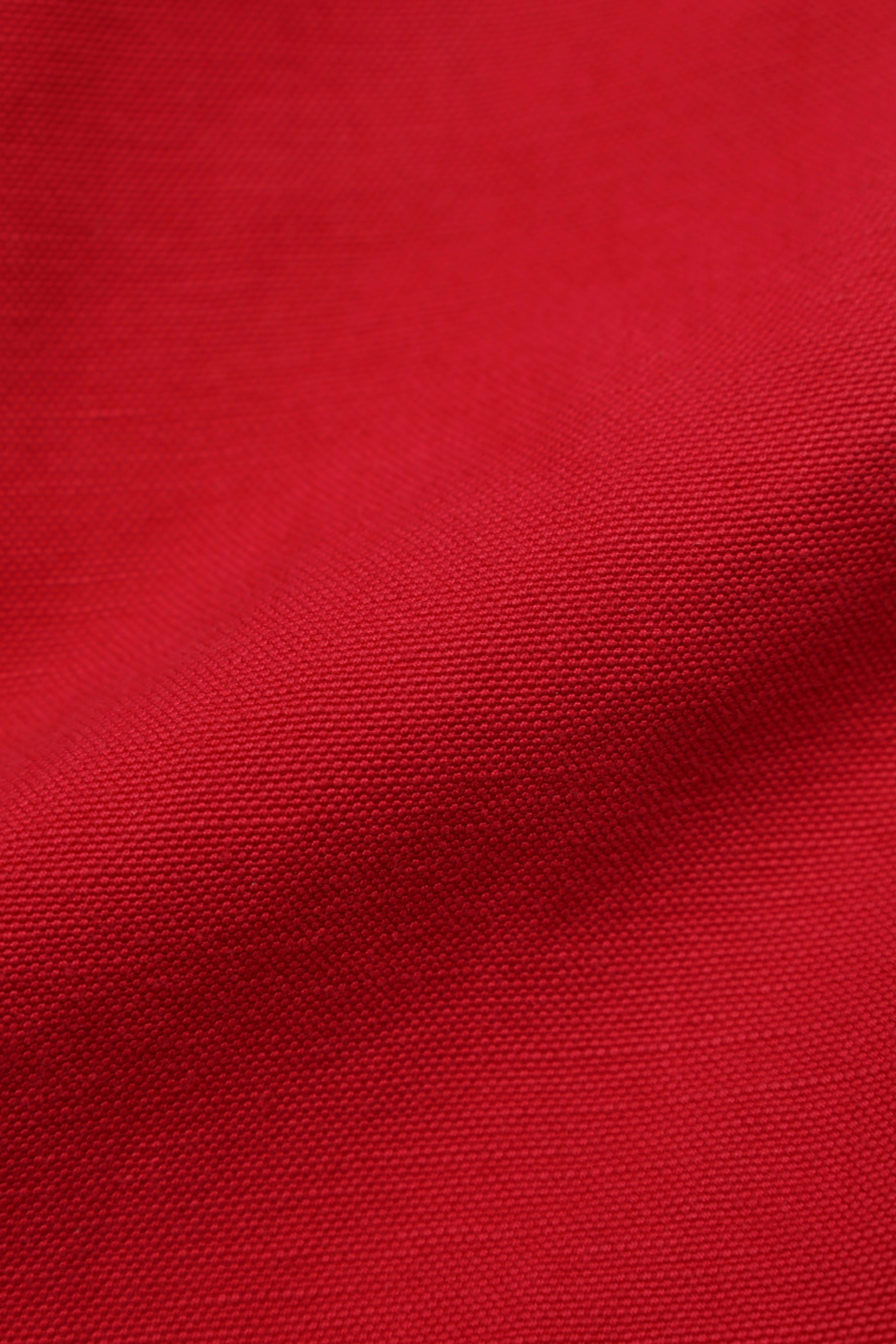 Loro Piana Red Cotton & Linen "Blaricum" Pleated Trousers
