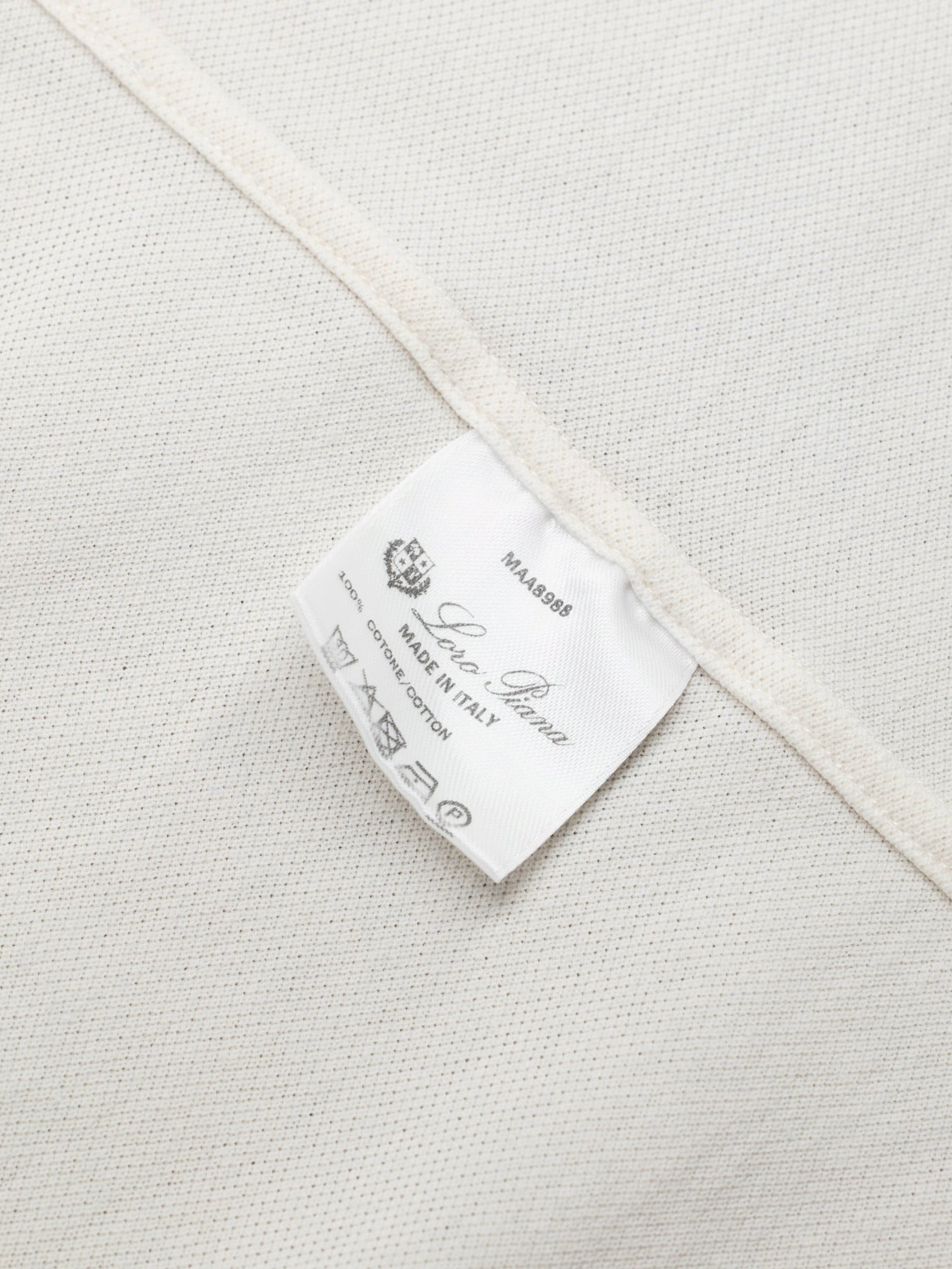 Loro Piana Offwhite Knitted Pique-Cotton Andrew Shirt