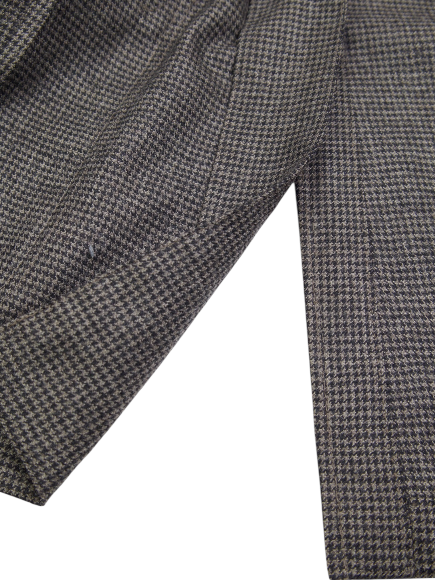 Canali Brown Pied de Poule Worsted Flannel "Kei" Jacket