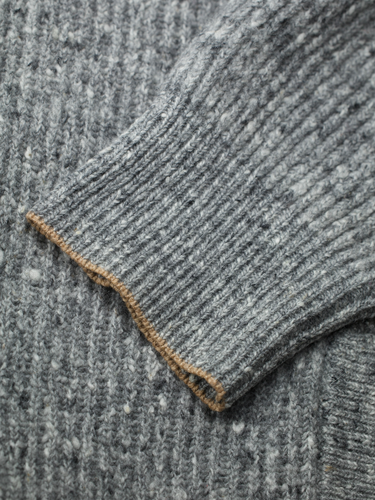 Brunello Cucinelli Grey Wool, Cashmere & Stretch Bouclé Cardigan