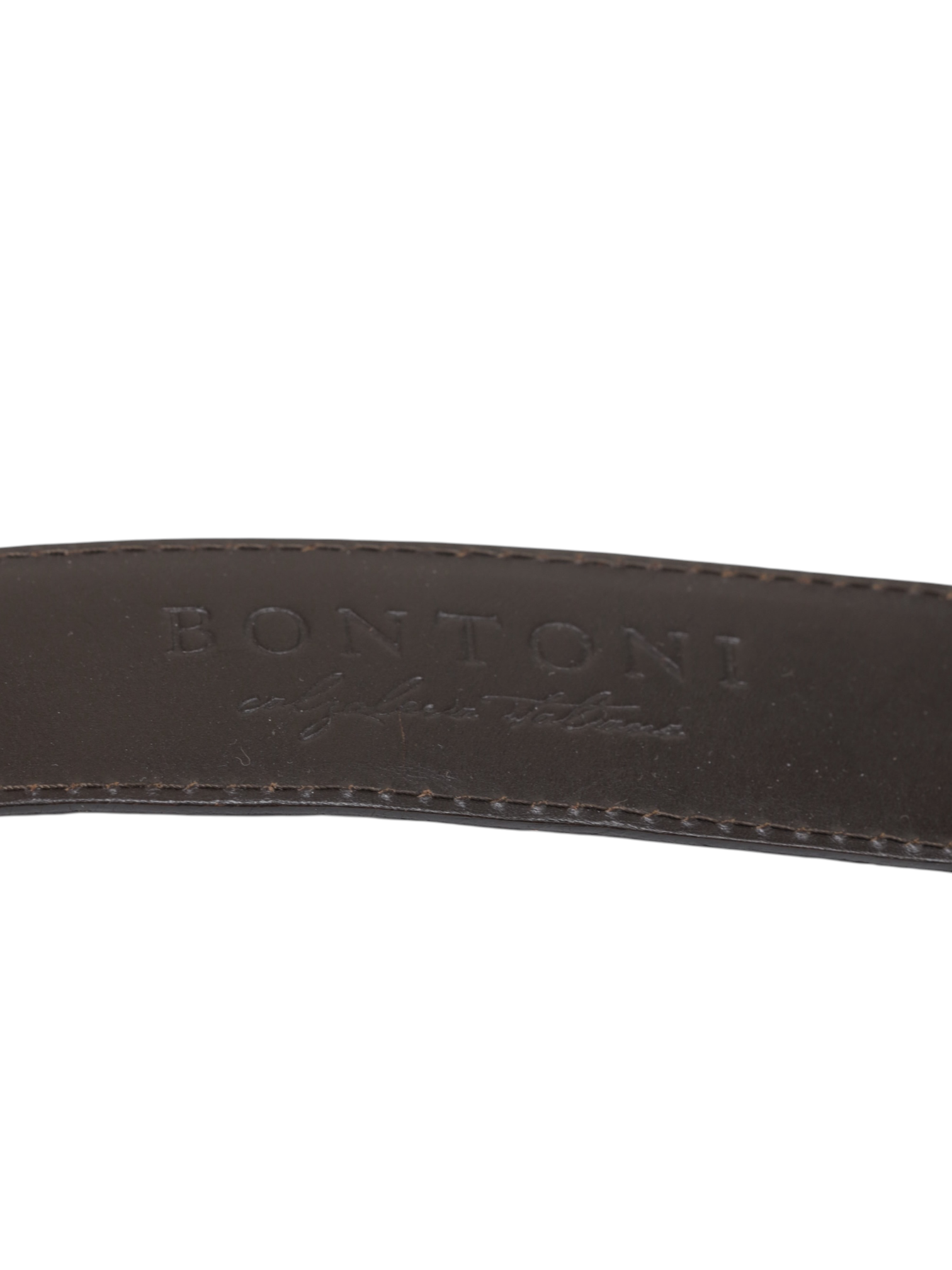 Bontoni Dark Brown Museum-Calf Perforated City-Sole Tassel Loafer + Crocodile Belt