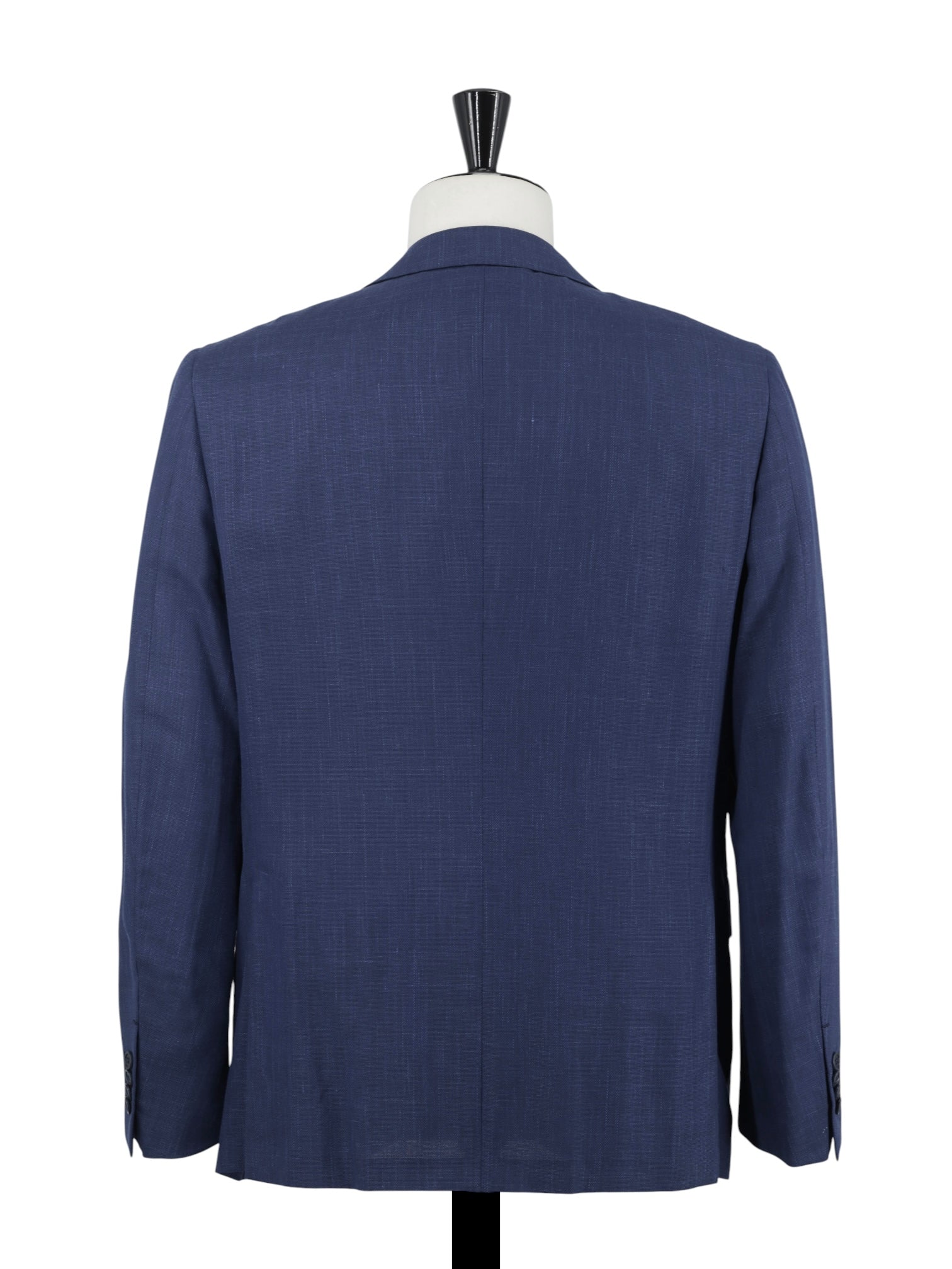 Ermenegildo Zegna Royal Blue Wool, Linen & Silk Basket-Weave Milano Easy Suit