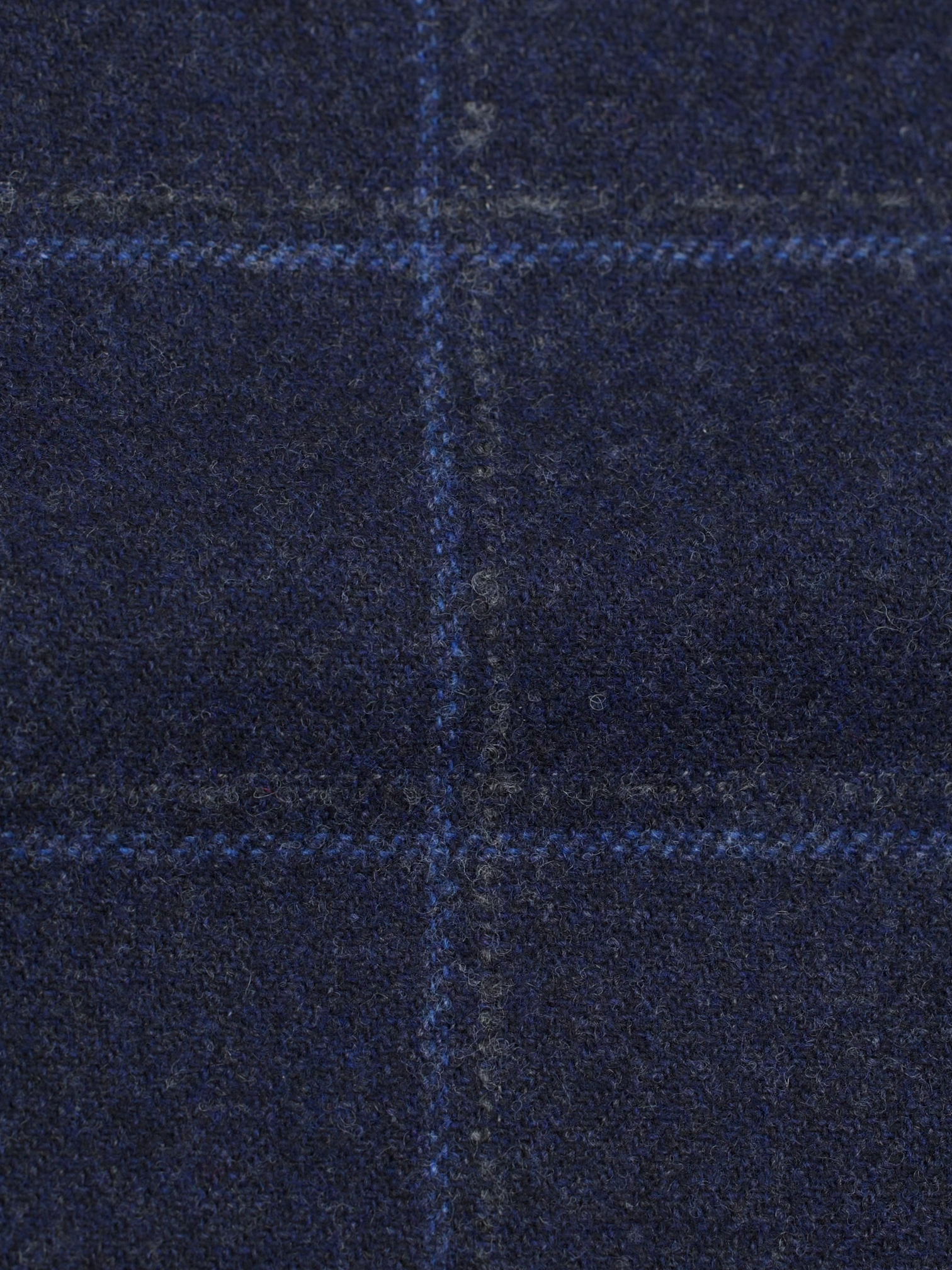 Corneliani Dark Blue Brushed Wool & Cashmere Windowpane Jacket