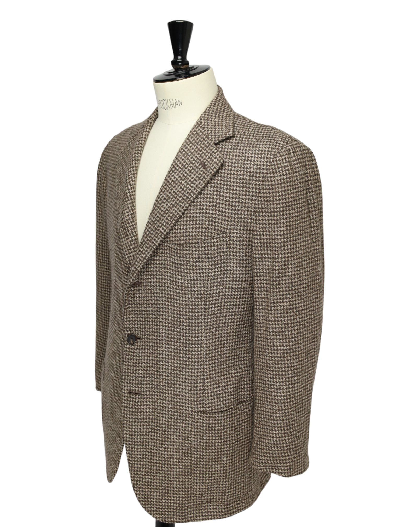 Cesare Attolini Brown Pied de Poule Cashmere Jacket