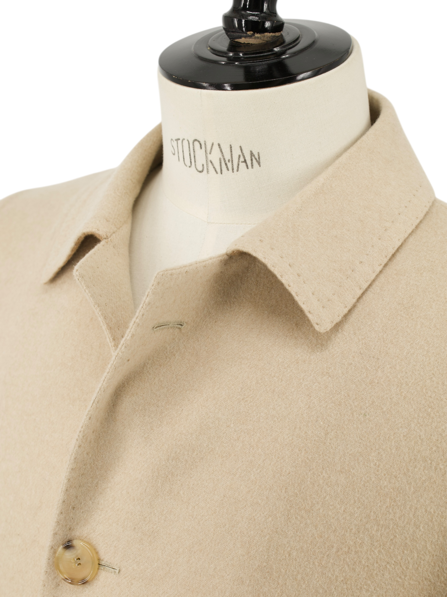 Cesare Attolini Beige Double-Faced Wool & Cashmere Sartorial Carcoat