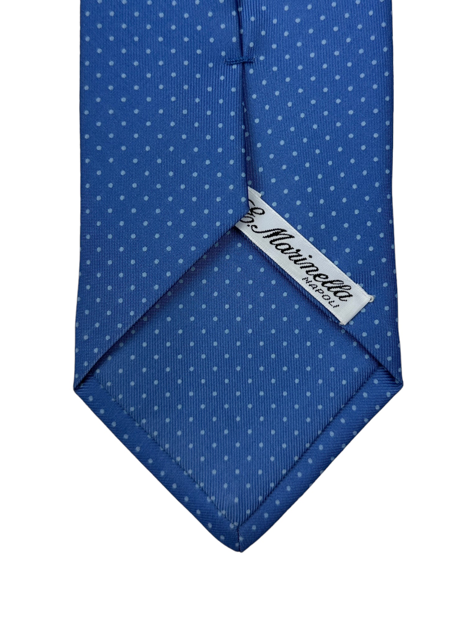 E.Marinella Light Blue Polkadot Tie