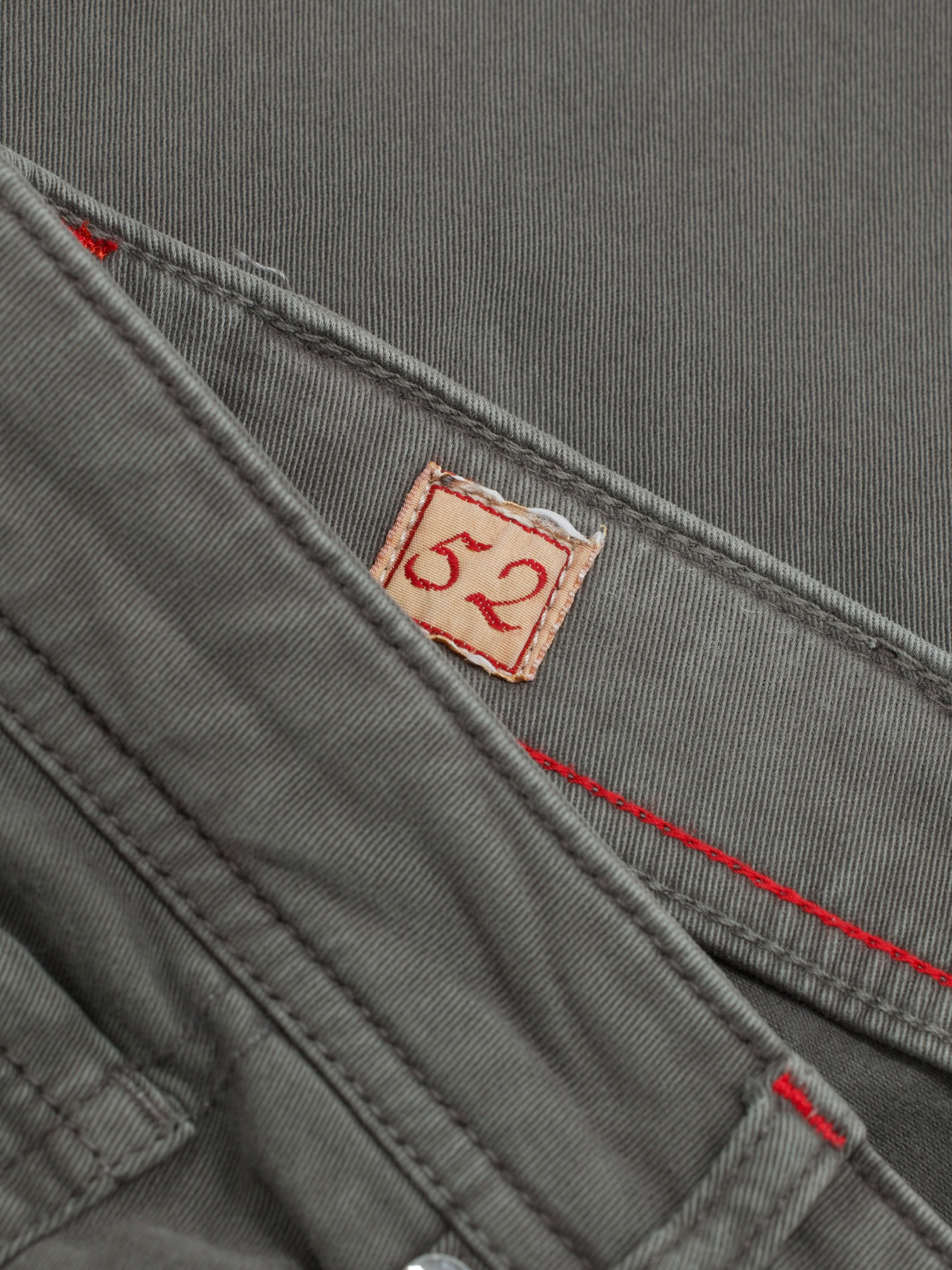 Marco Pescarolo Grey Cotton, Cashmere & Stretch 5-Pocket Jeans