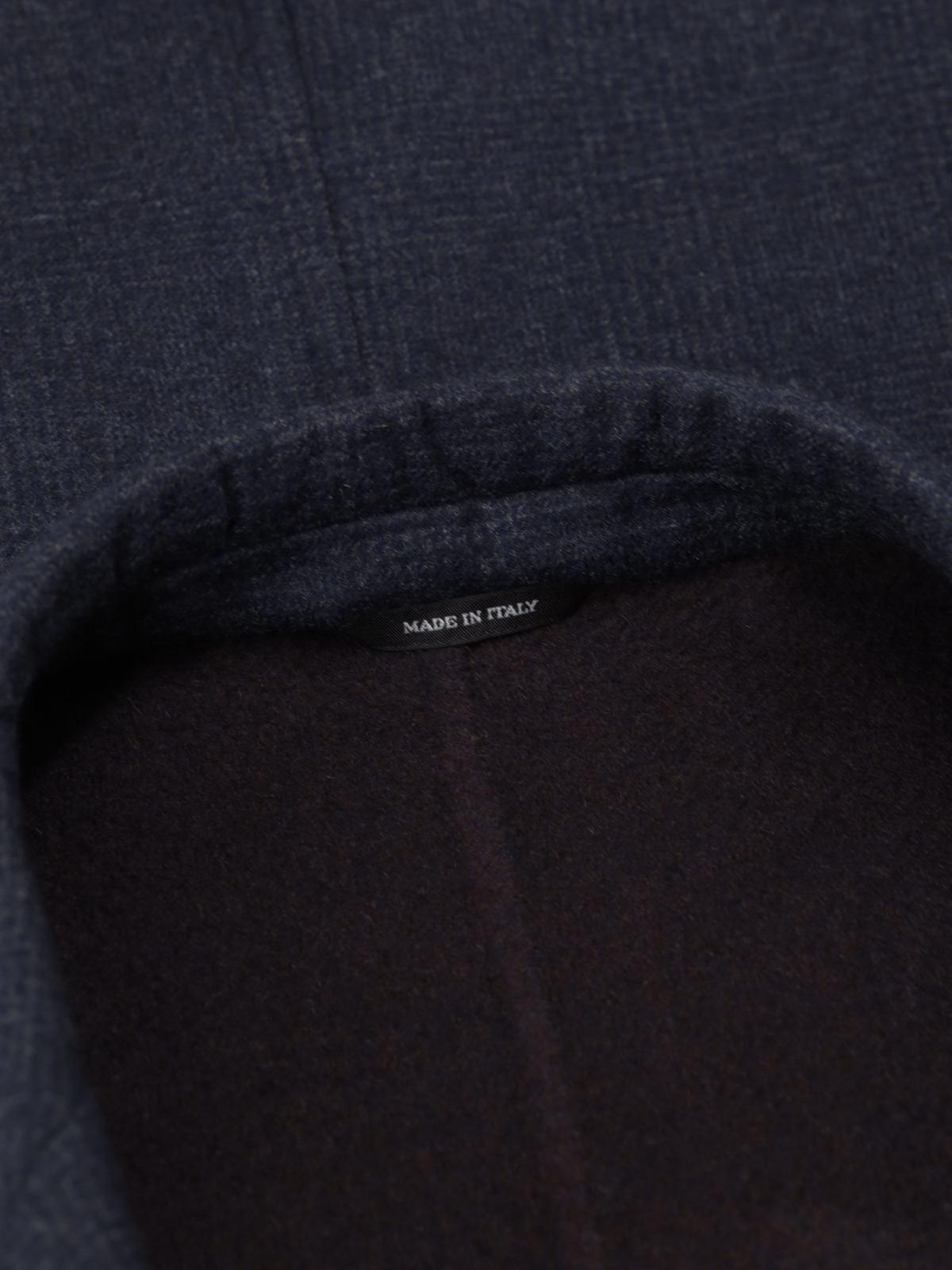 Loro Piana Navy Double-Faced Cashmere Glenplaid Jacket