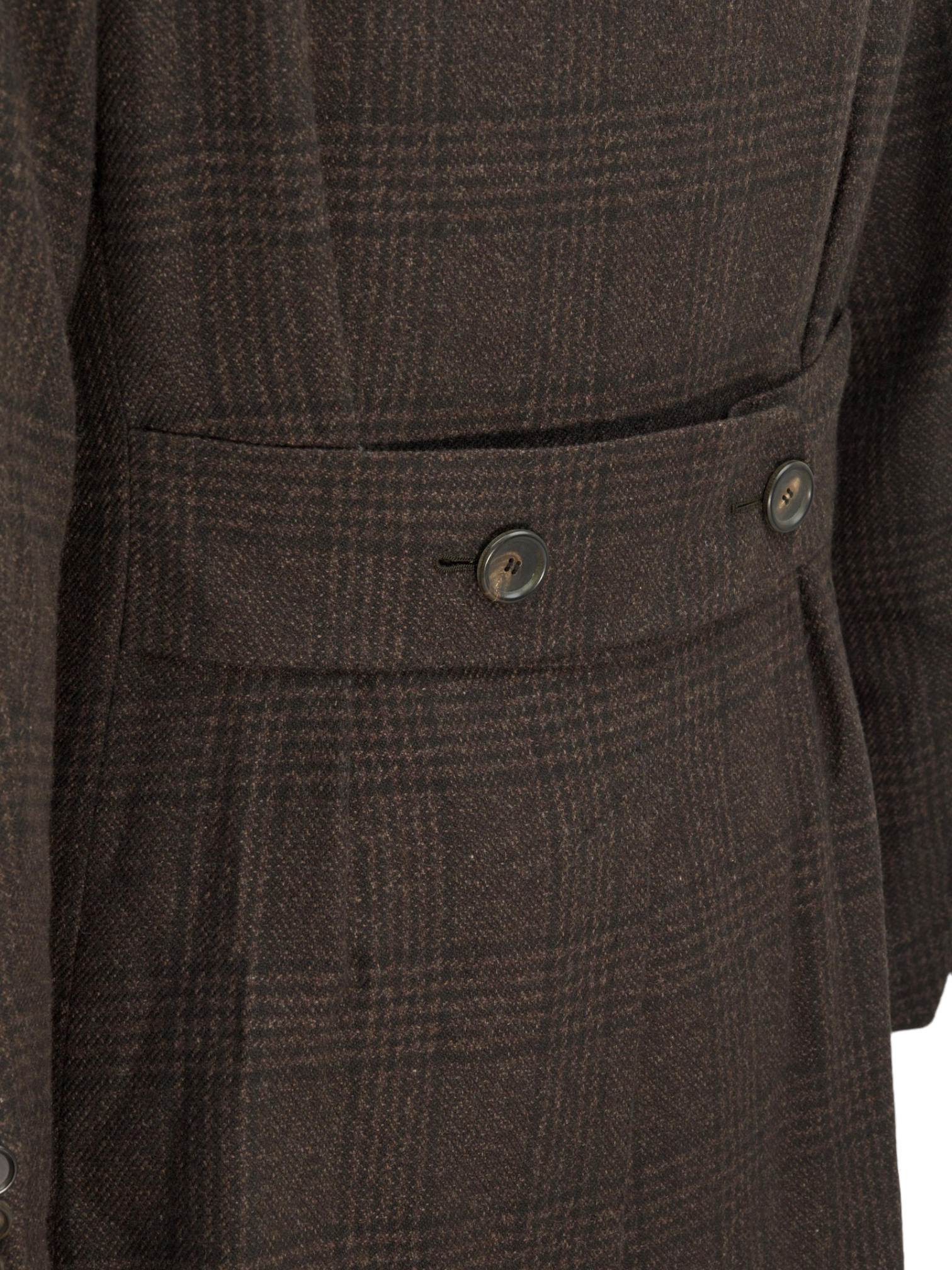 Cesare Attolini Dark Brown Cashmere Double-Breasted Peacoat