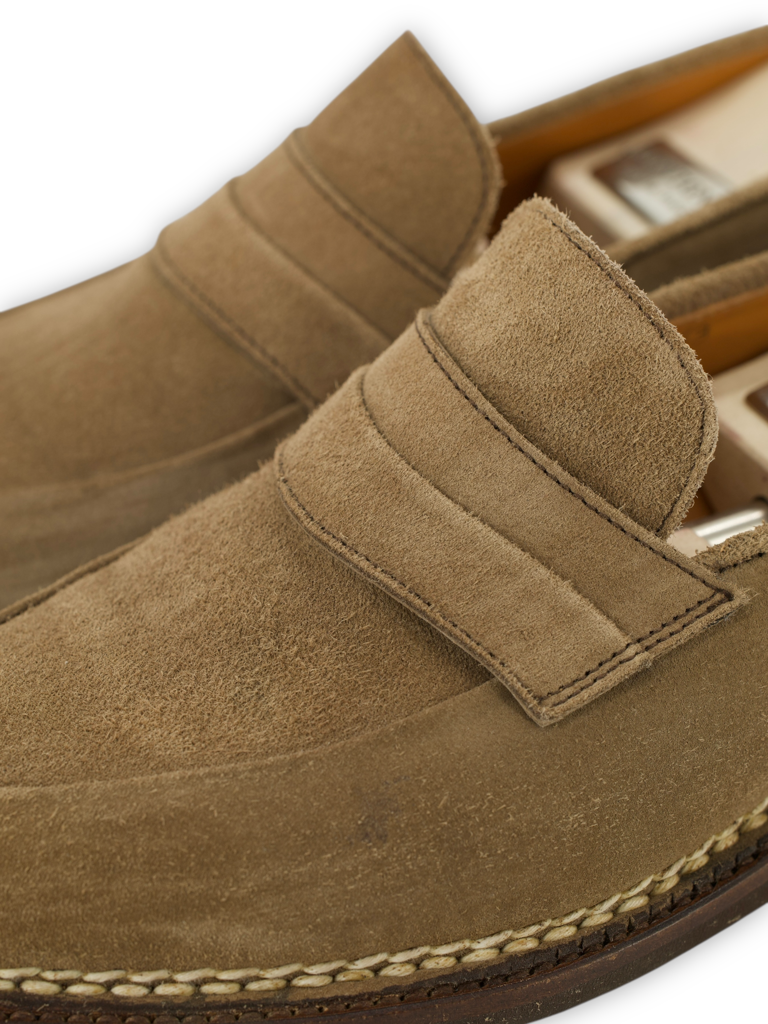 Bontoni Light Brown Suède Principe Rivolta Loafer