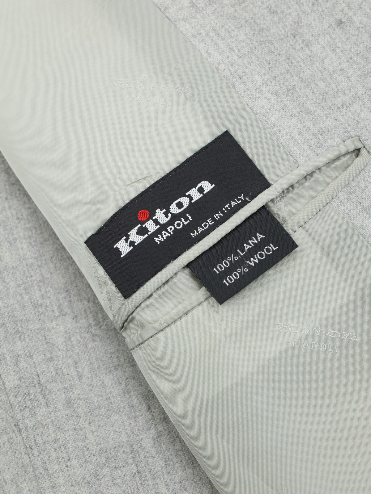 Kiton Light Marbled-Grey Pure Cashmere Sartorial Winter Suit
