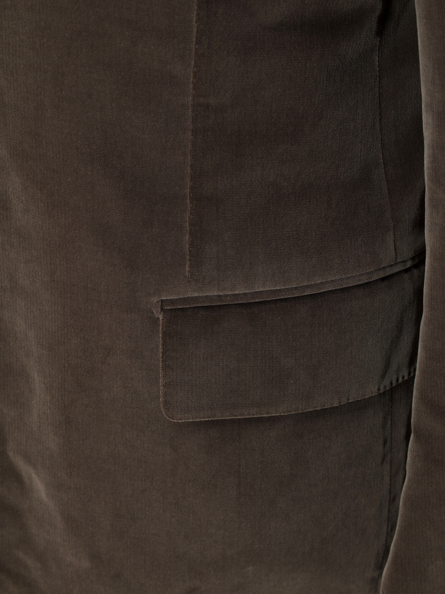 Tom Ford Warm Taupe Cotton Velvet Windsor Jacket