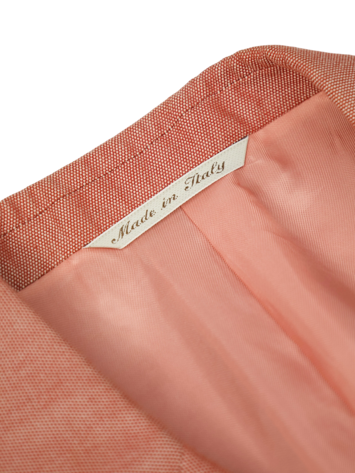 Canali Terracotta Cotton, Bamboo & Silk Pinpoint Jacket