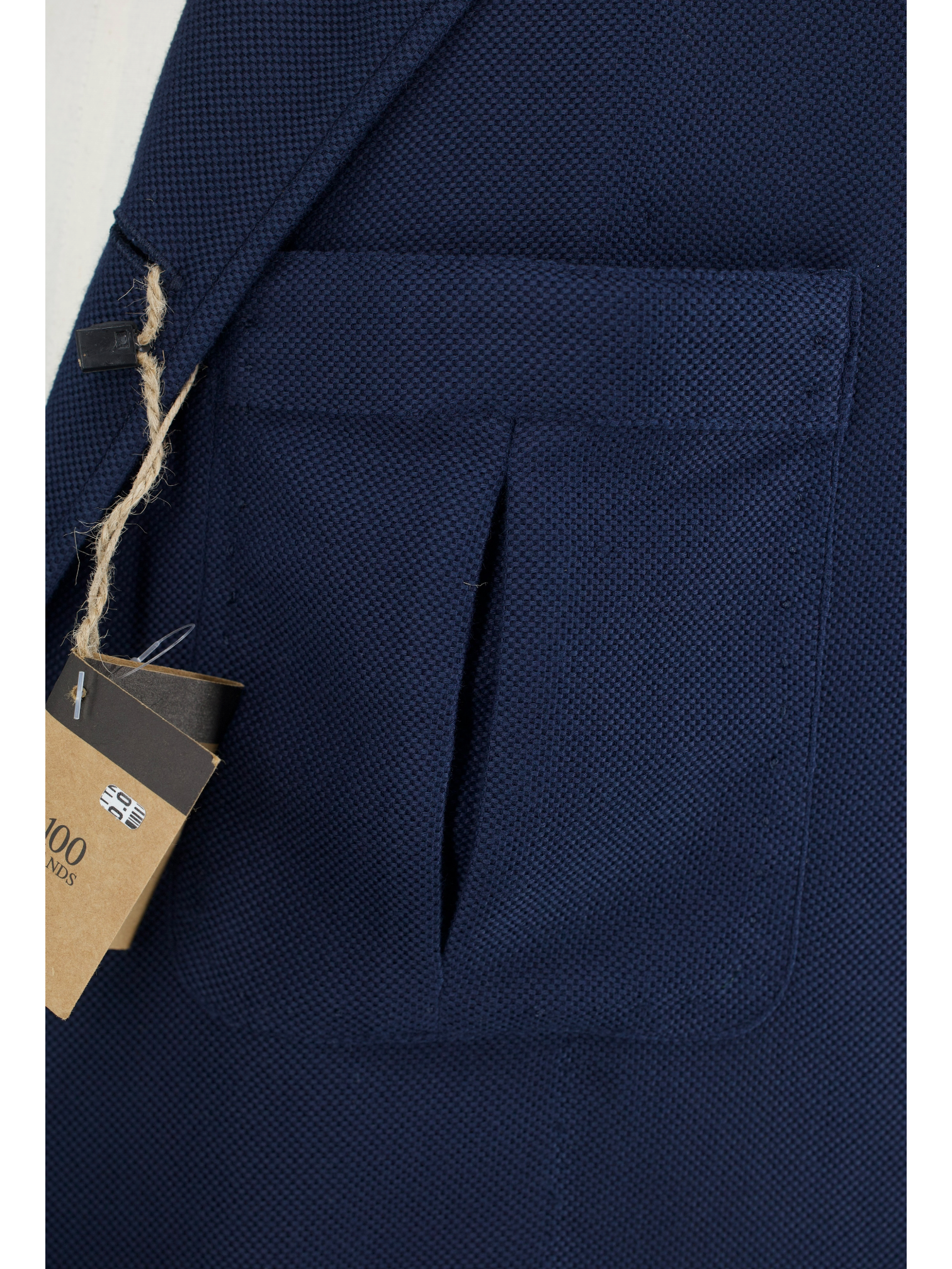 100 Hand Dark Blue Drago Cotton-Piqué Traveller Jacket