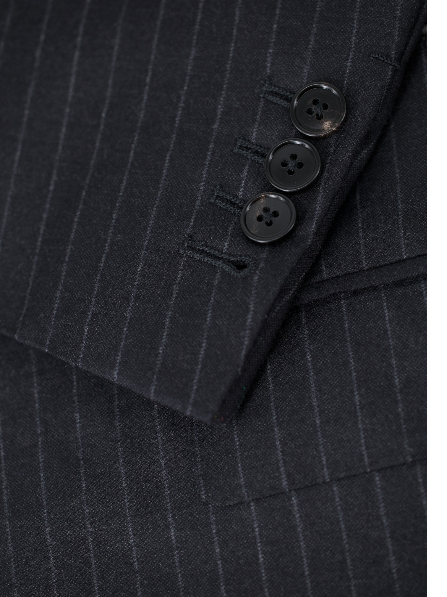 Ermenegildo Zegna Antracite Wool-Flannel Pinstripe Sartorial Suit