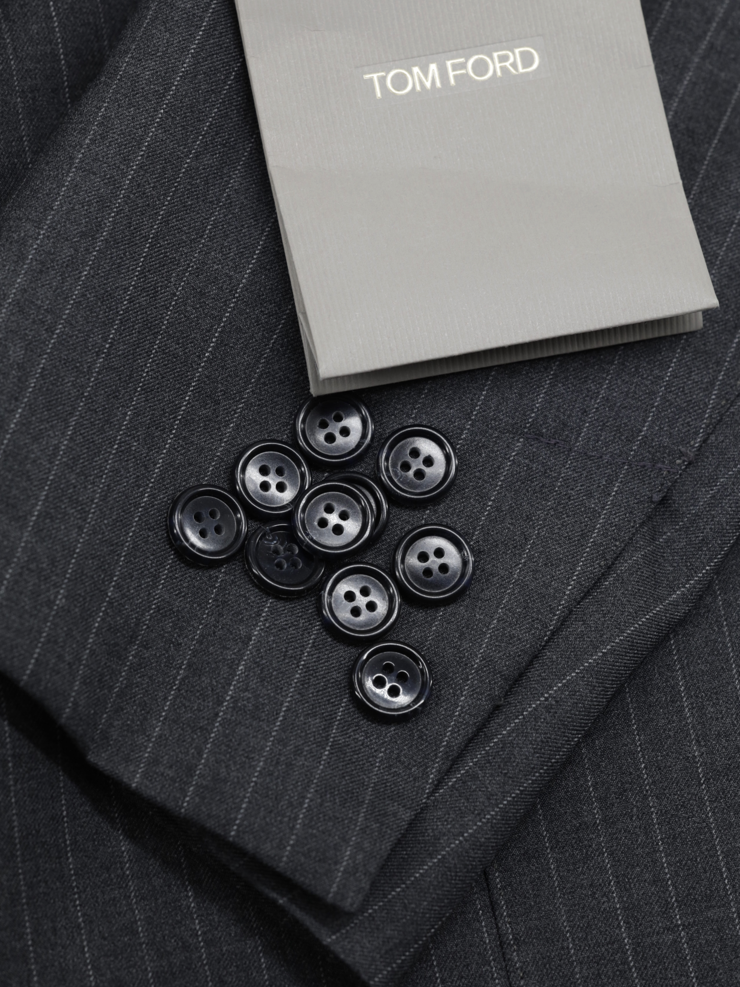 Tom Ford Grey Fine-Wool Pinstripe Peak-Lapel O'Connor Suit