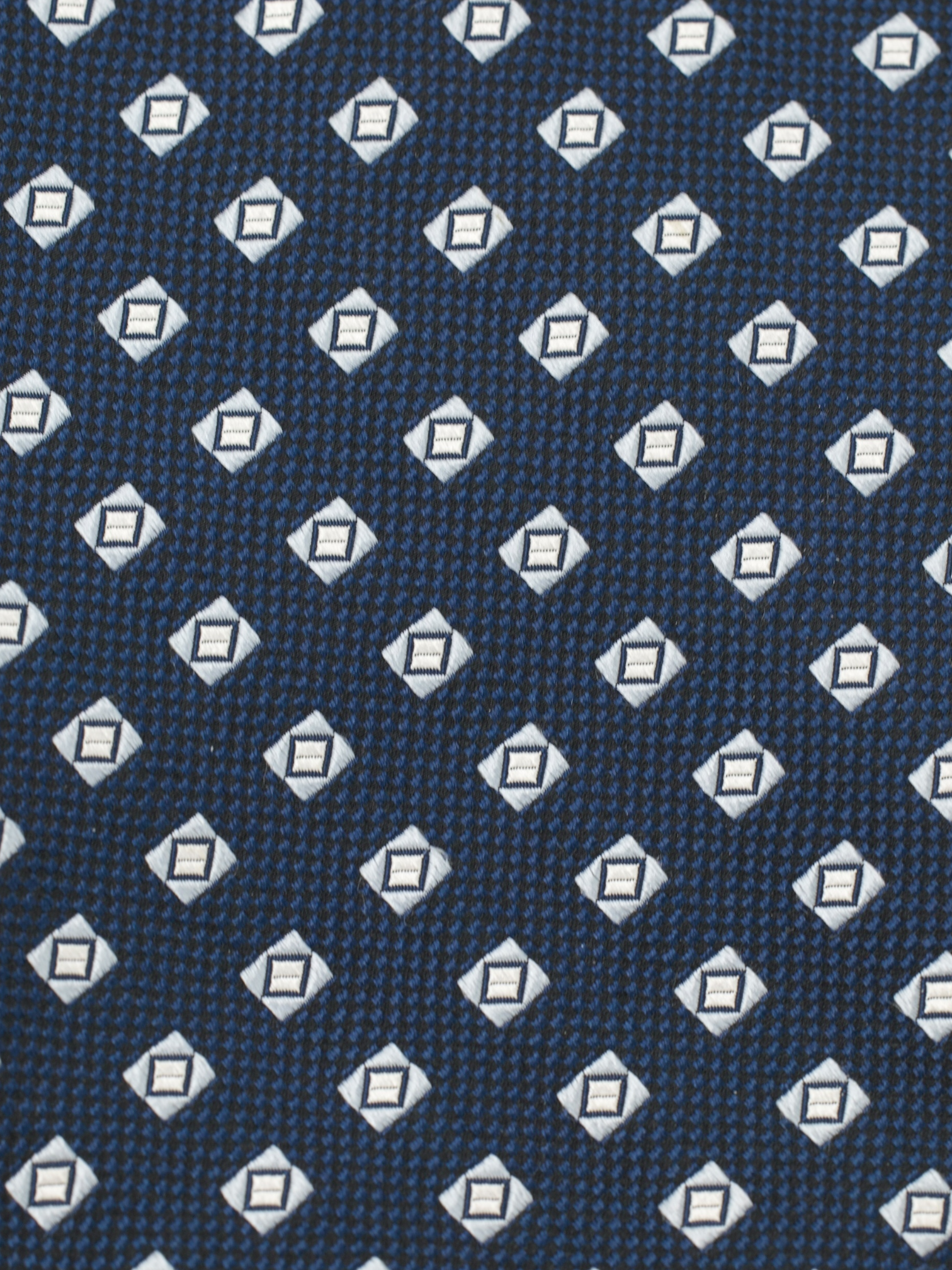 Liverano 5-Fold Blue Silk Geometric Tie