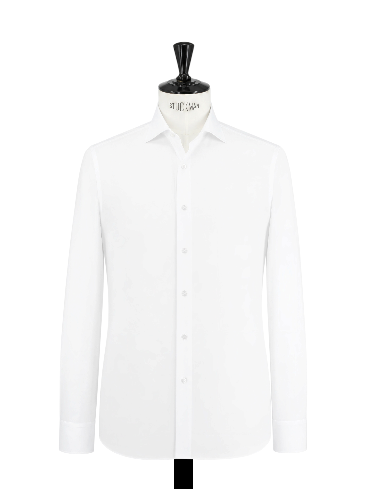 Borriello Napoli White Poplin-Cotton "Marechiaro" Spread-Collar Shirt
