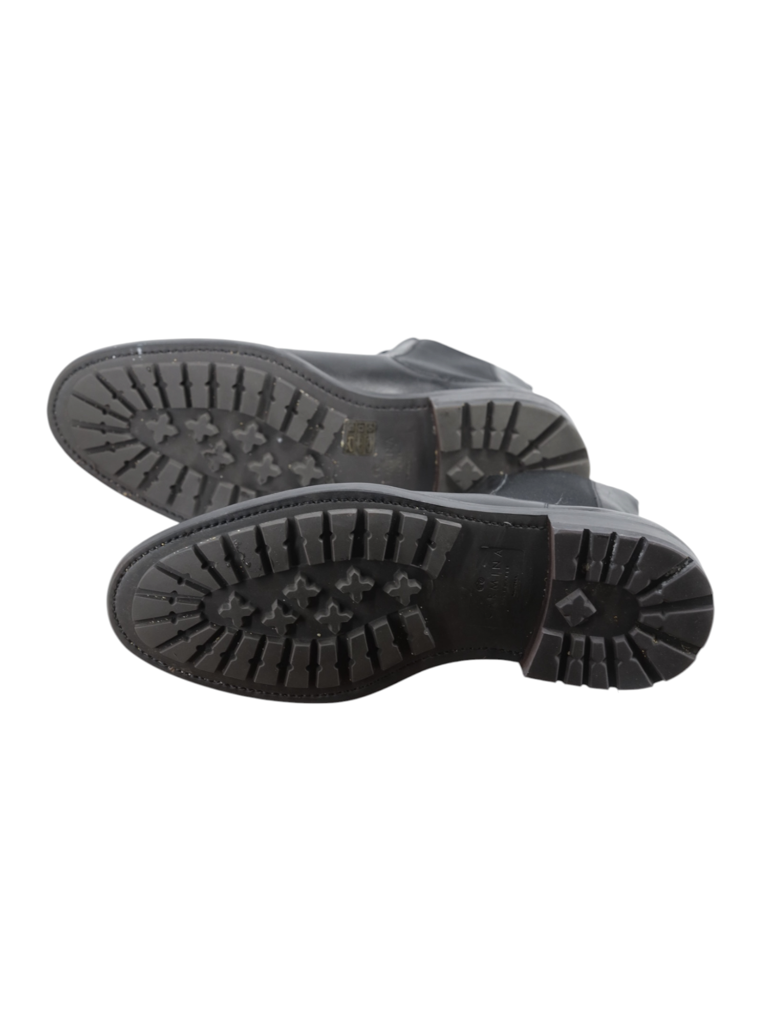 Carmina Black Funchal-Leather Commando-Sole Llubu Chelsea Boot
