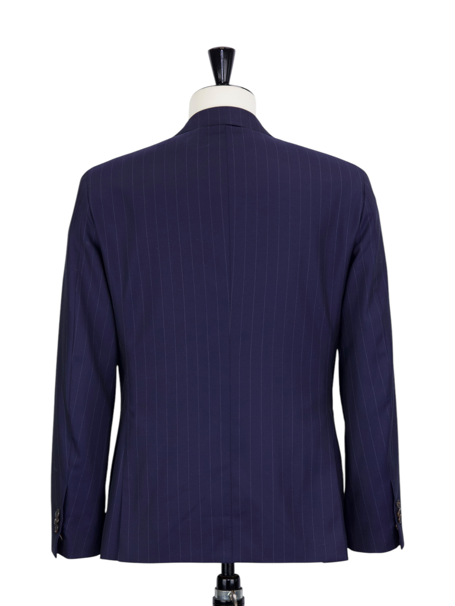 Caruso Navy "Superfine Cloth" Pinstripe Boheme Suit + Extra Trousers