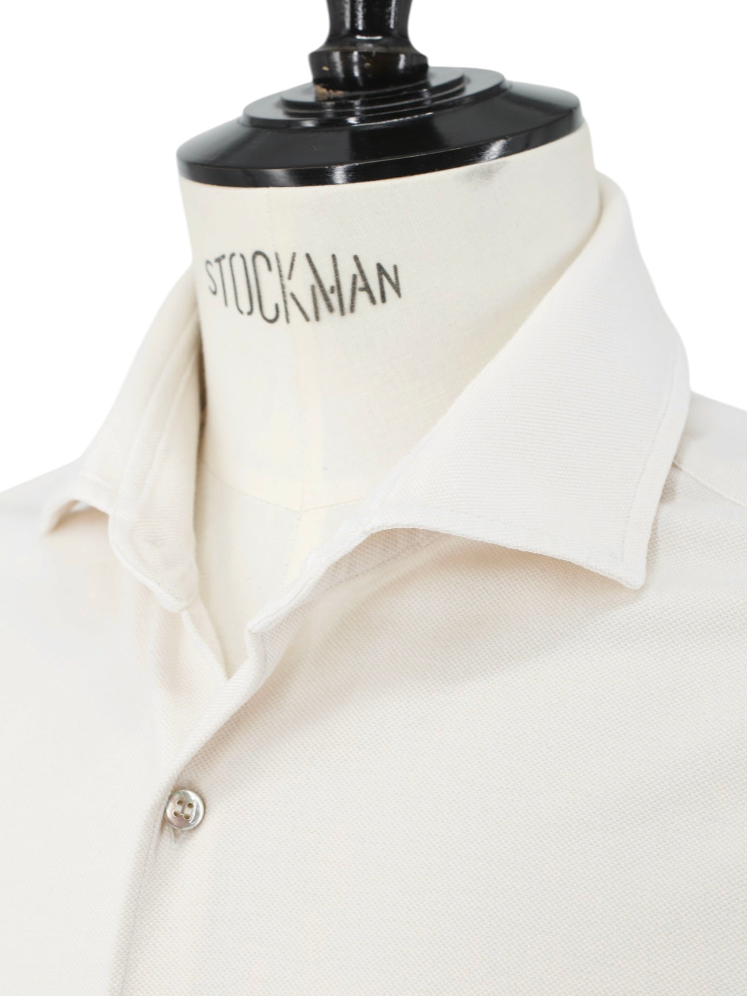 Loro Piana Offwhite Knitted Pique-Cotton Andrew Shirt