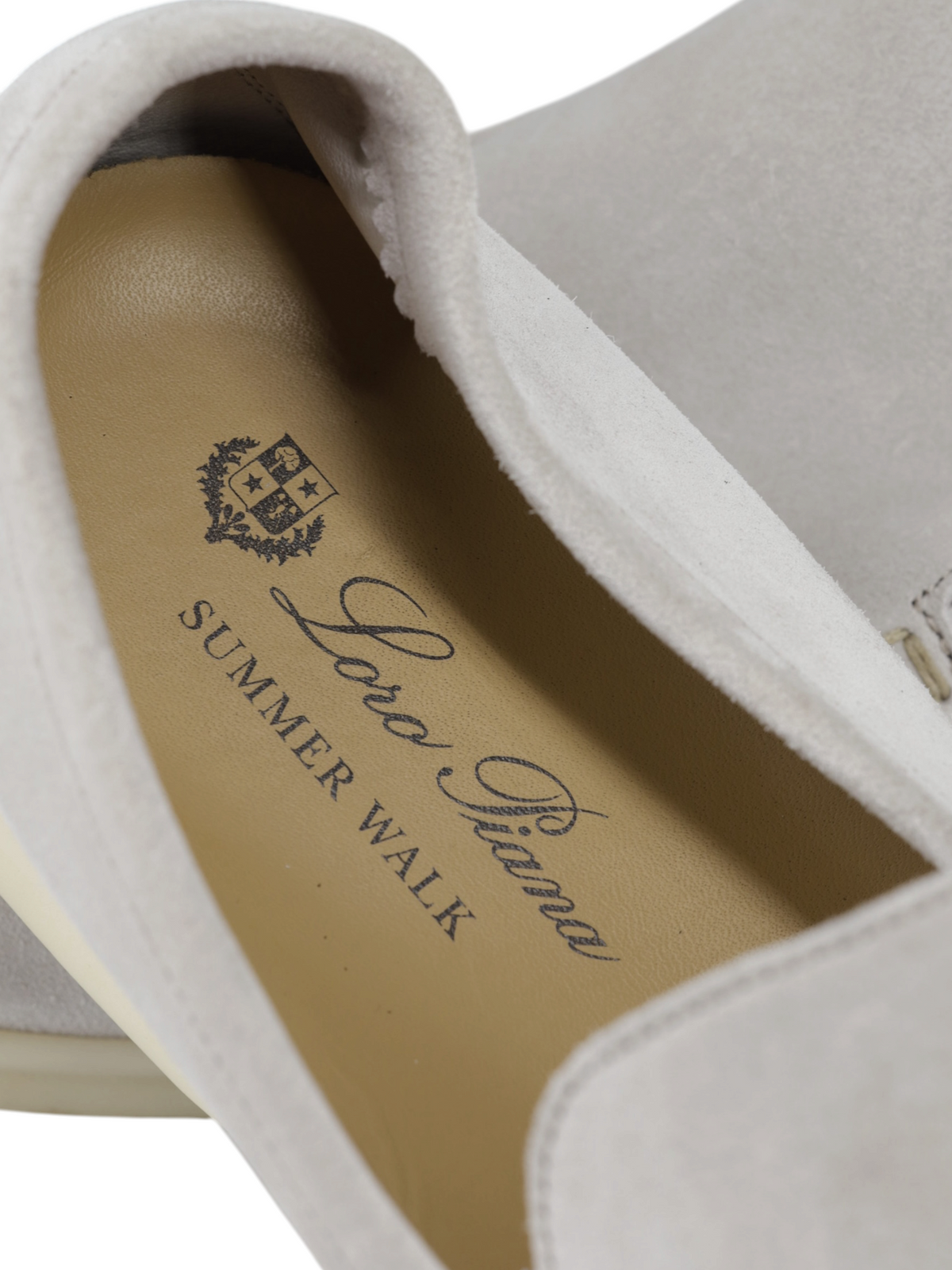 Loro Piana Beige Suede Summer Walk