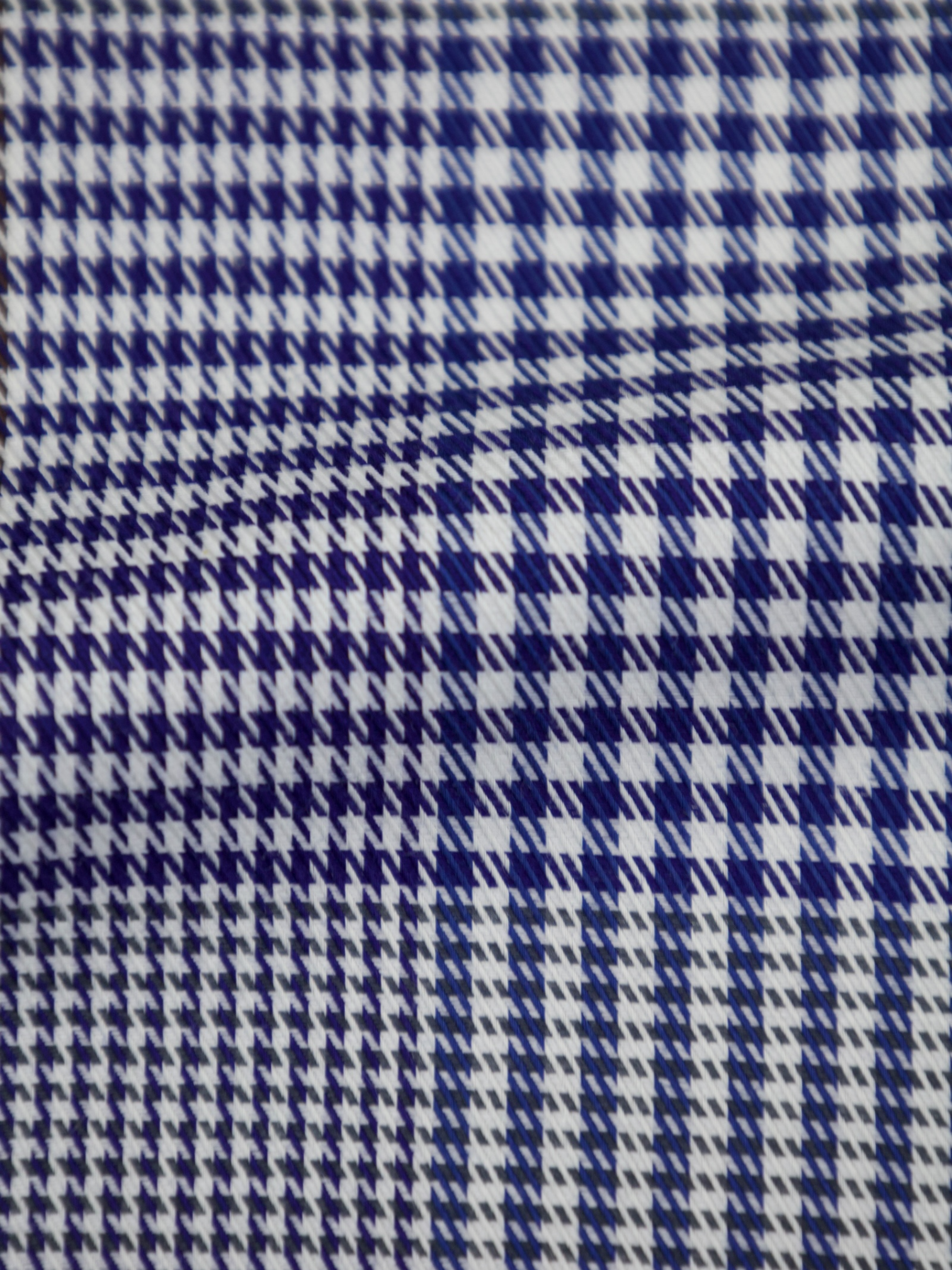 Tom Ford Blue Cotton Glencheck Shirt