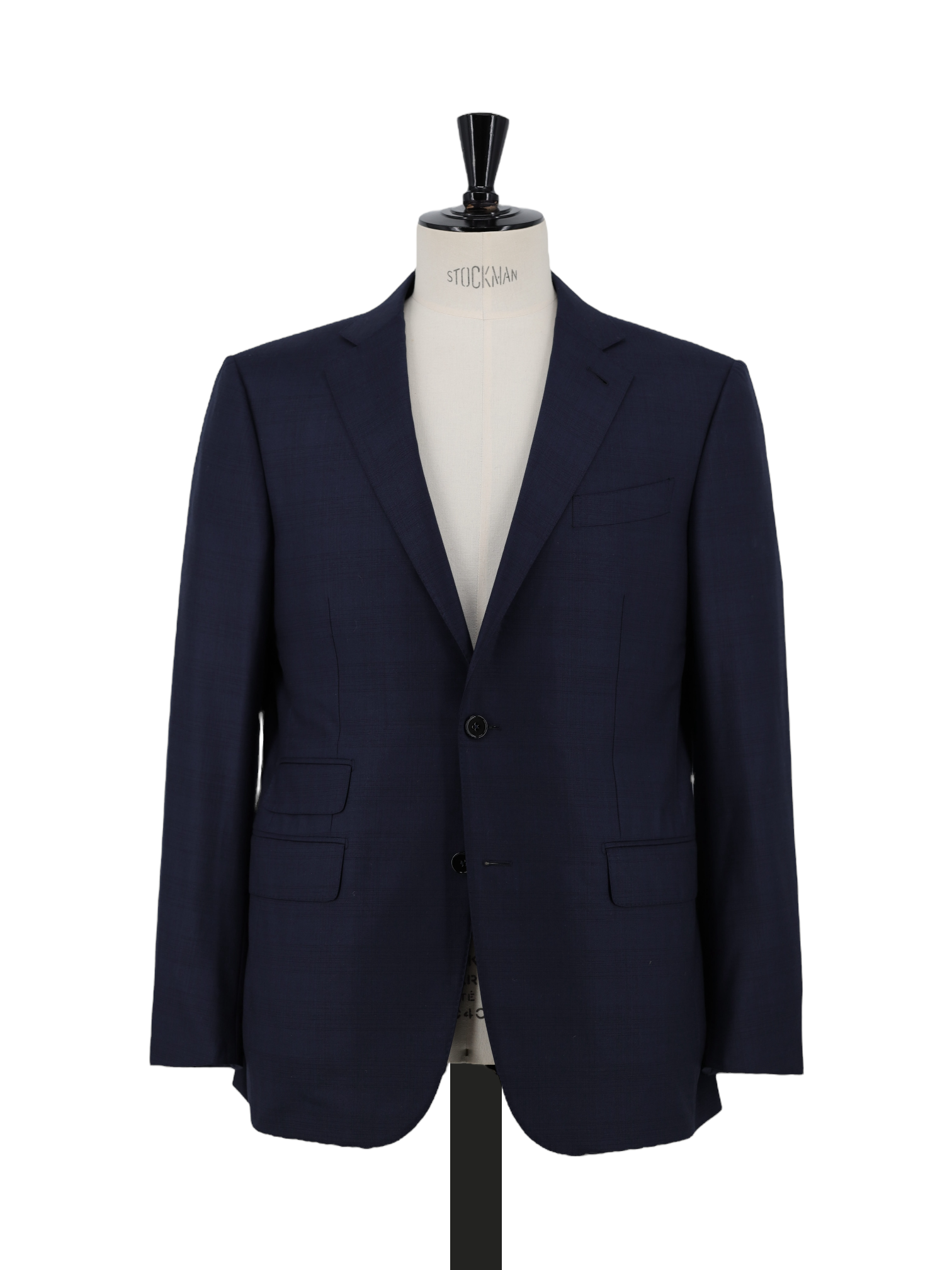 Ermenegildo Zegna Navy 12milmil12 Shadow-Check Milano Suit
