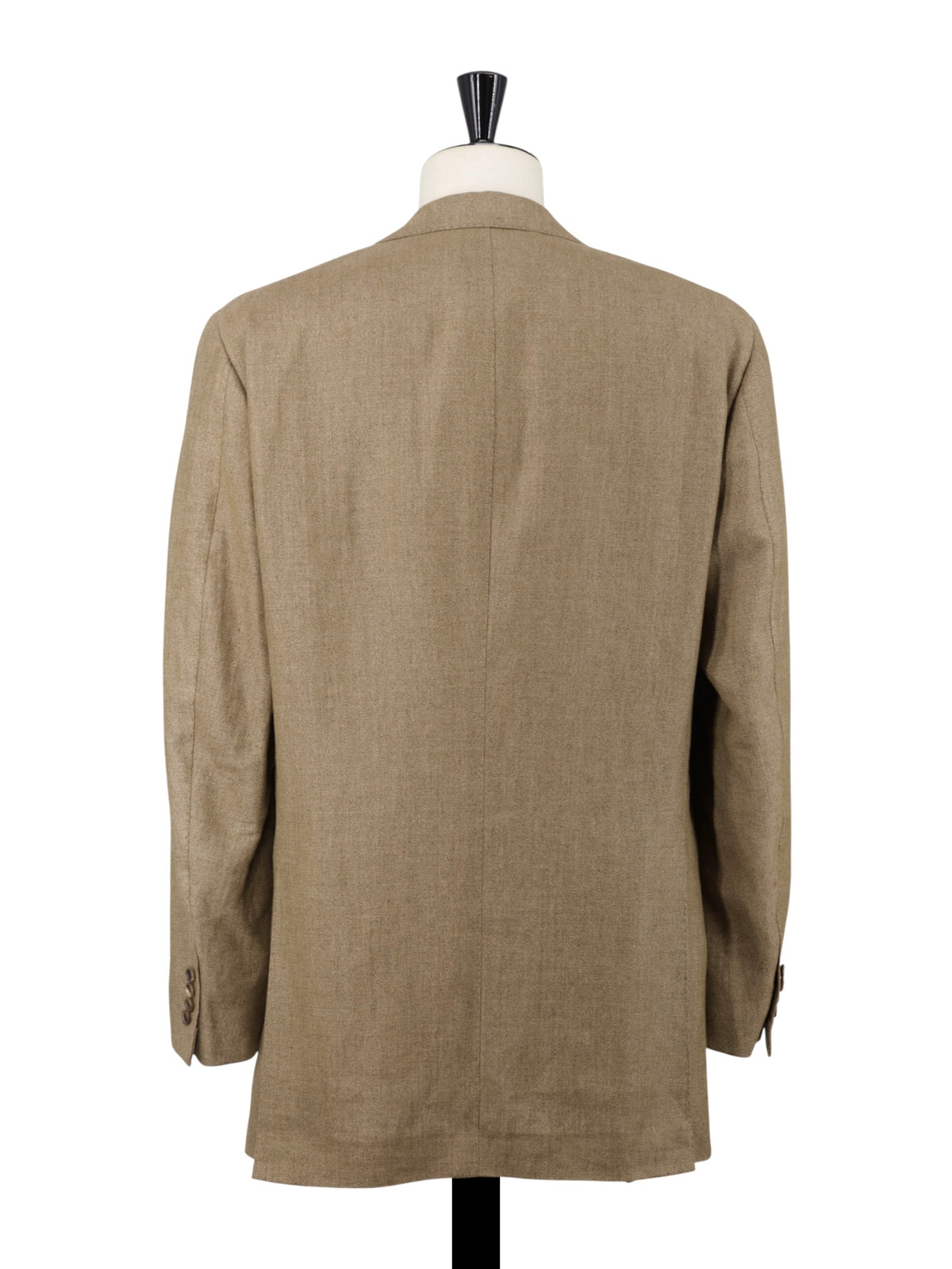 Cesare Attolini Light Brown Heavyweight-Linen Sartorial Summer Jacket
