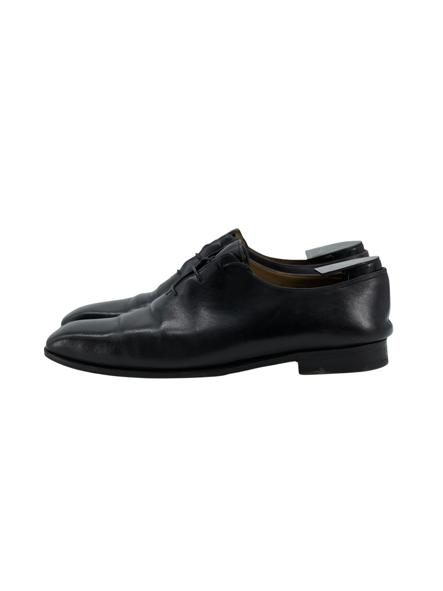 Berluti Black Vintage Wholecut Calfleather Oxford Lace-Ups