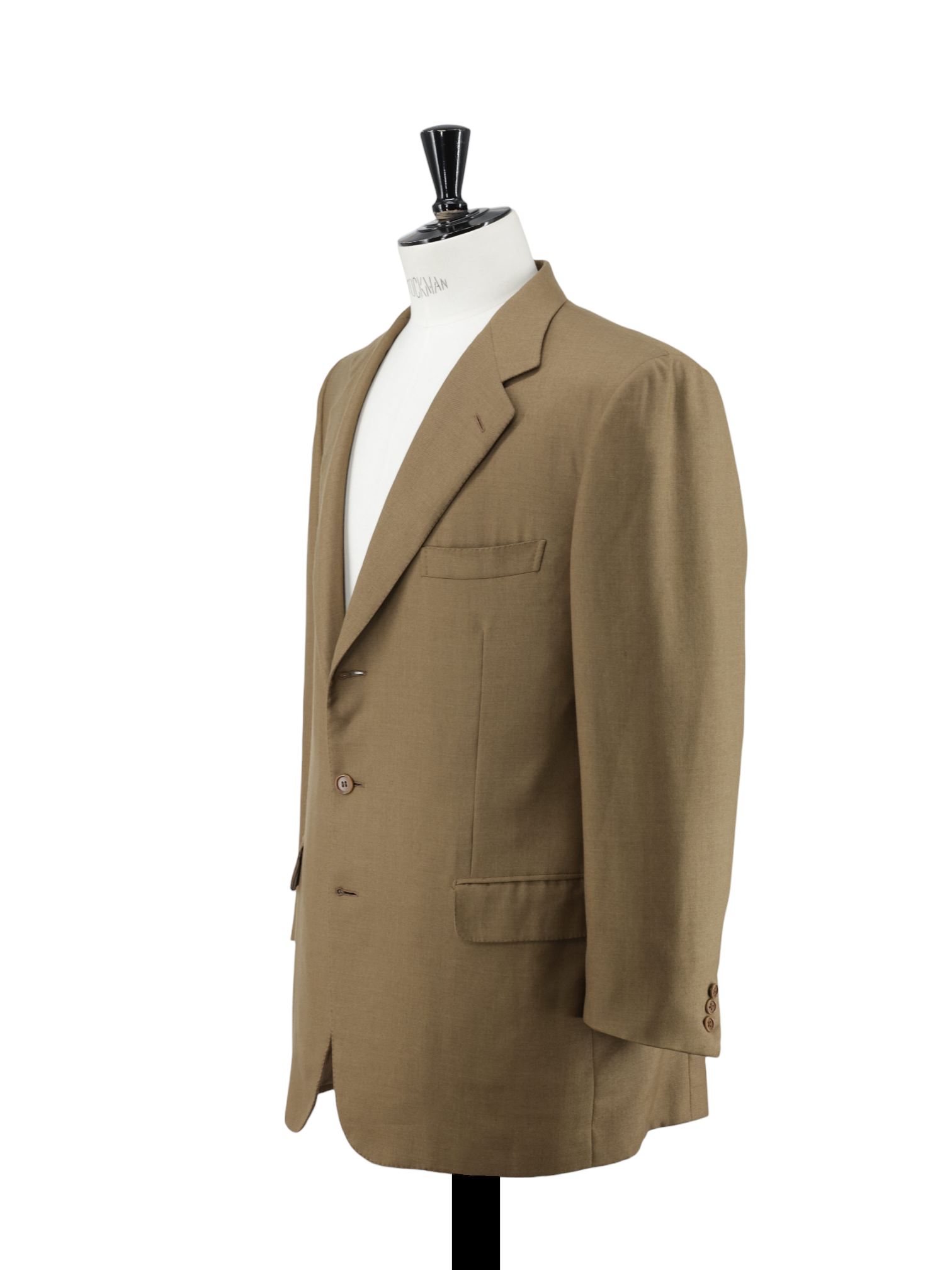 Brioni Caramel Brown Pure Cashmere-Silk Twill Traiano Jacket
