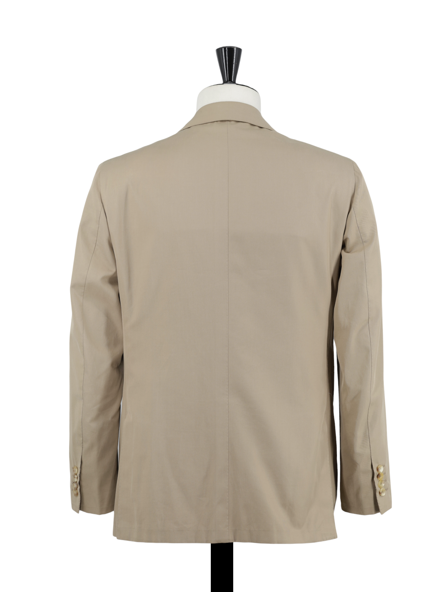 Kiton Khaki Pure Cotton-Twill Sartorial Summer Suit