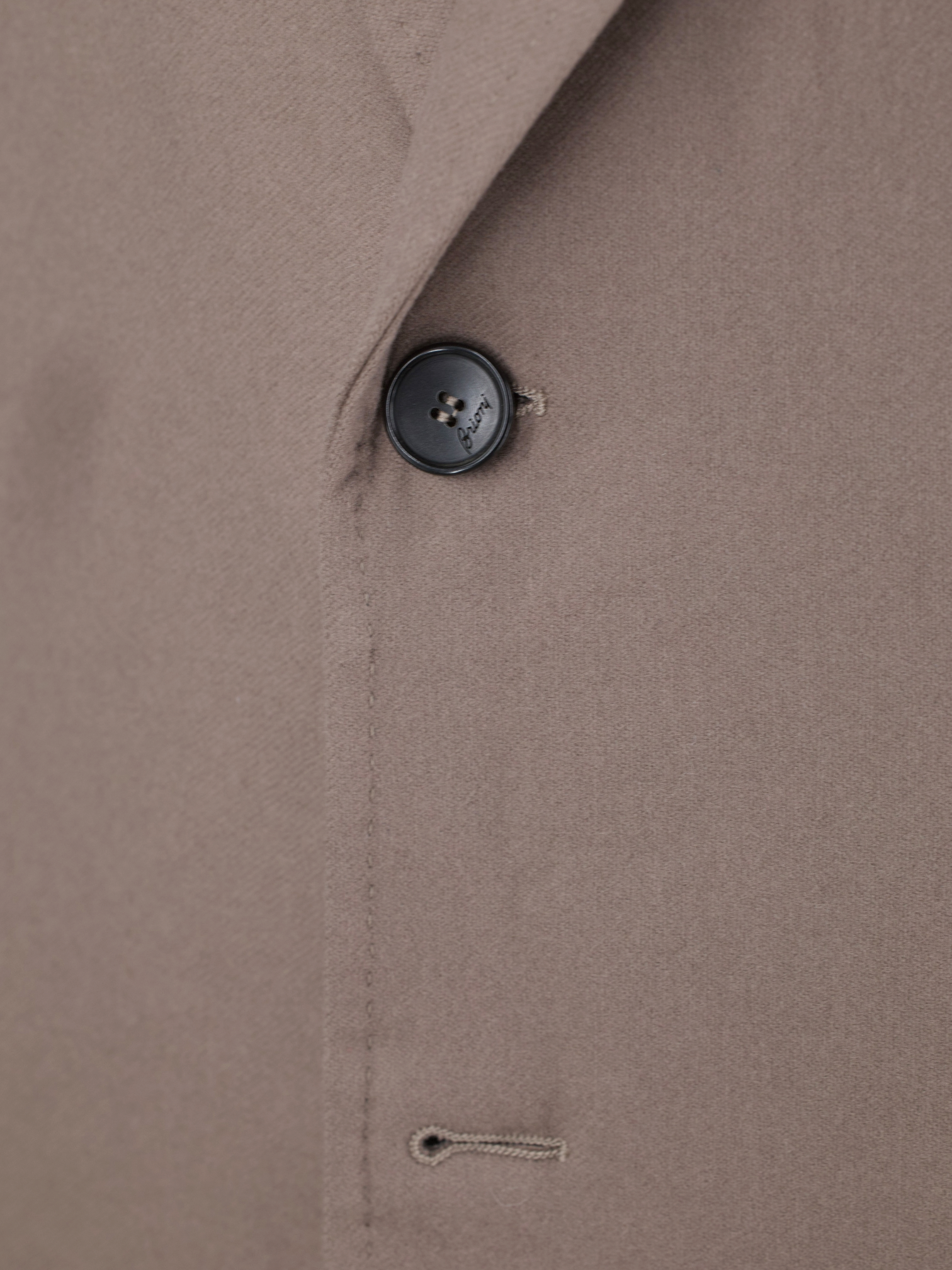 Brioni Taupe Fine-Wool Semi-Formal Twill Jacket
