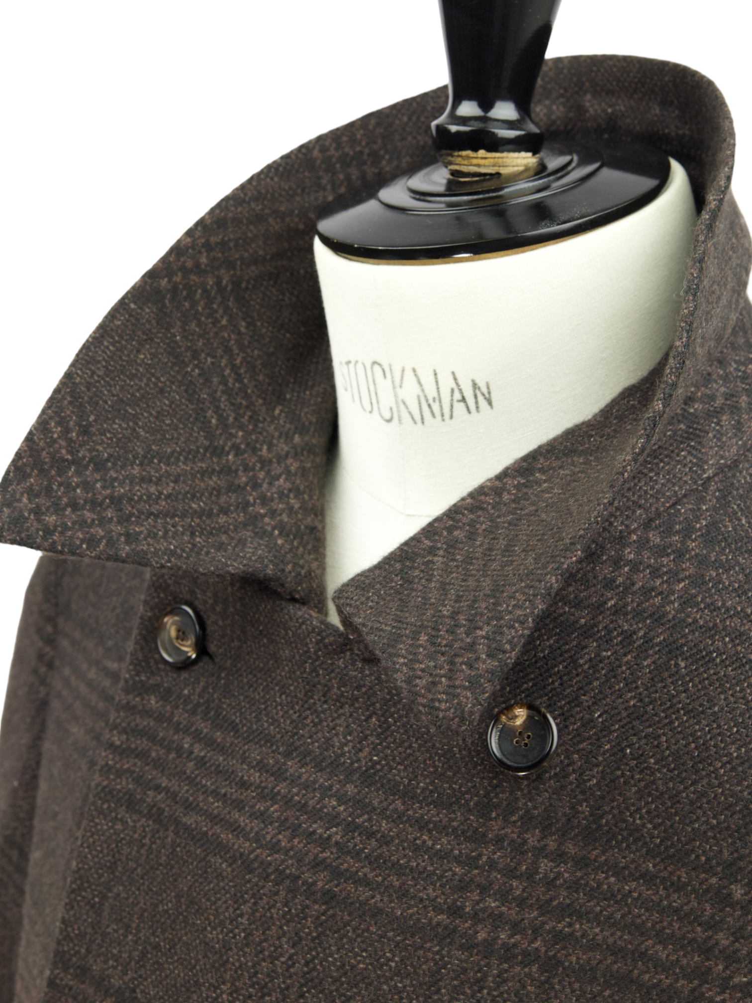 Cesare Attolini Dark Brown Cashmere Double-Breasted Peacoat