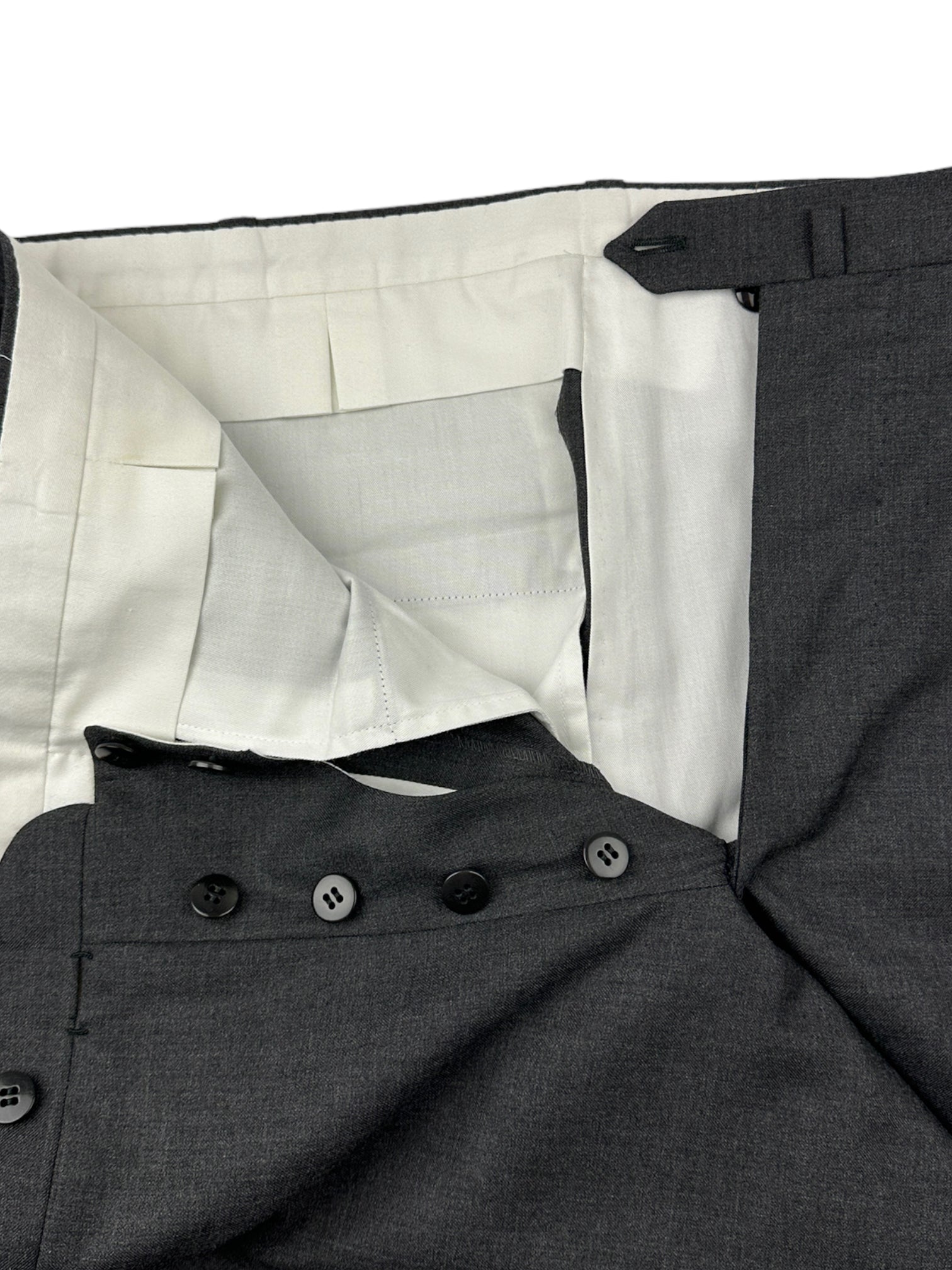 Cesare Attolini Anthracite S150's & Cashmere Trousers