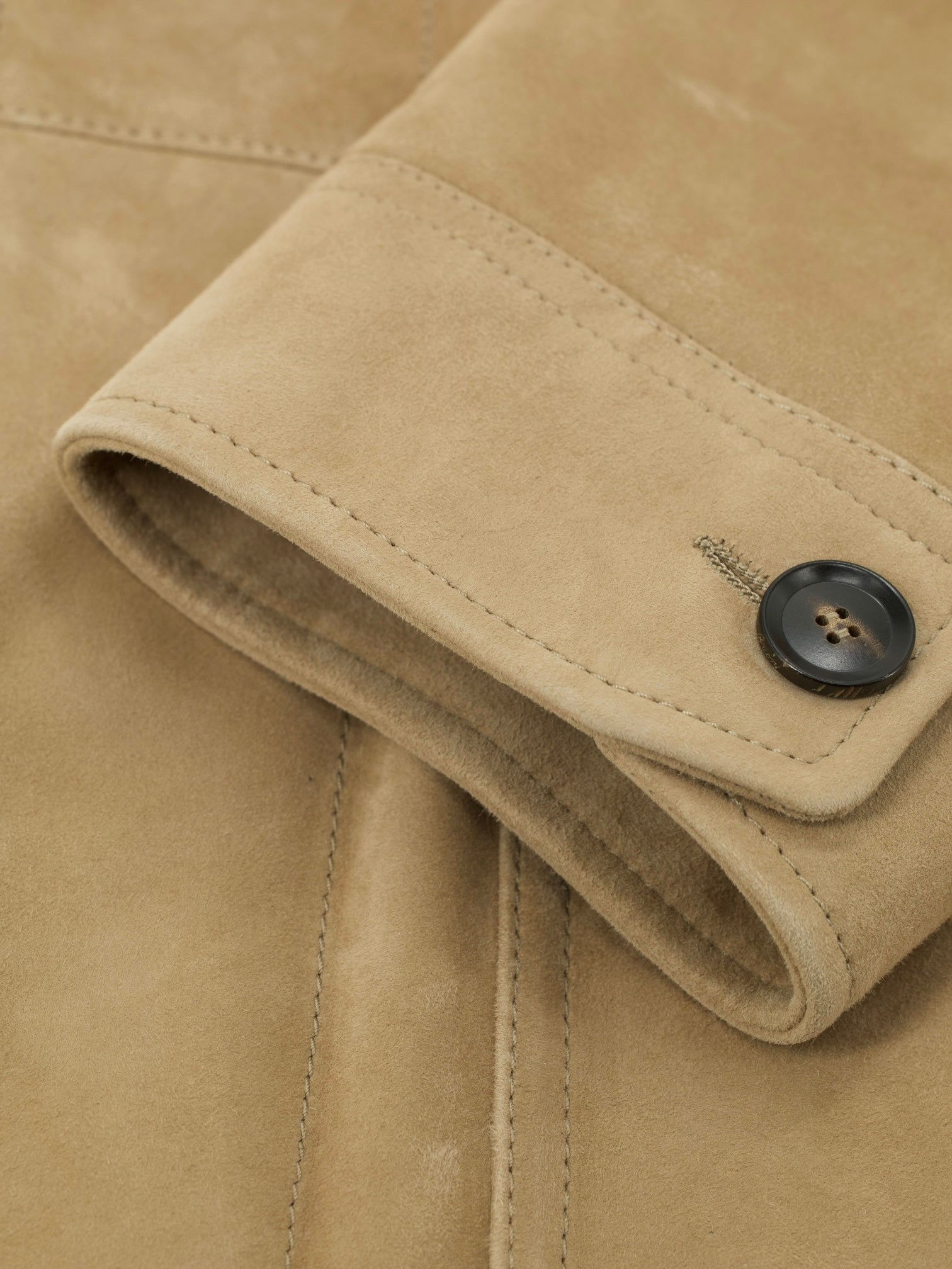 Brioni Beige Sahariana Lambskin Jacket