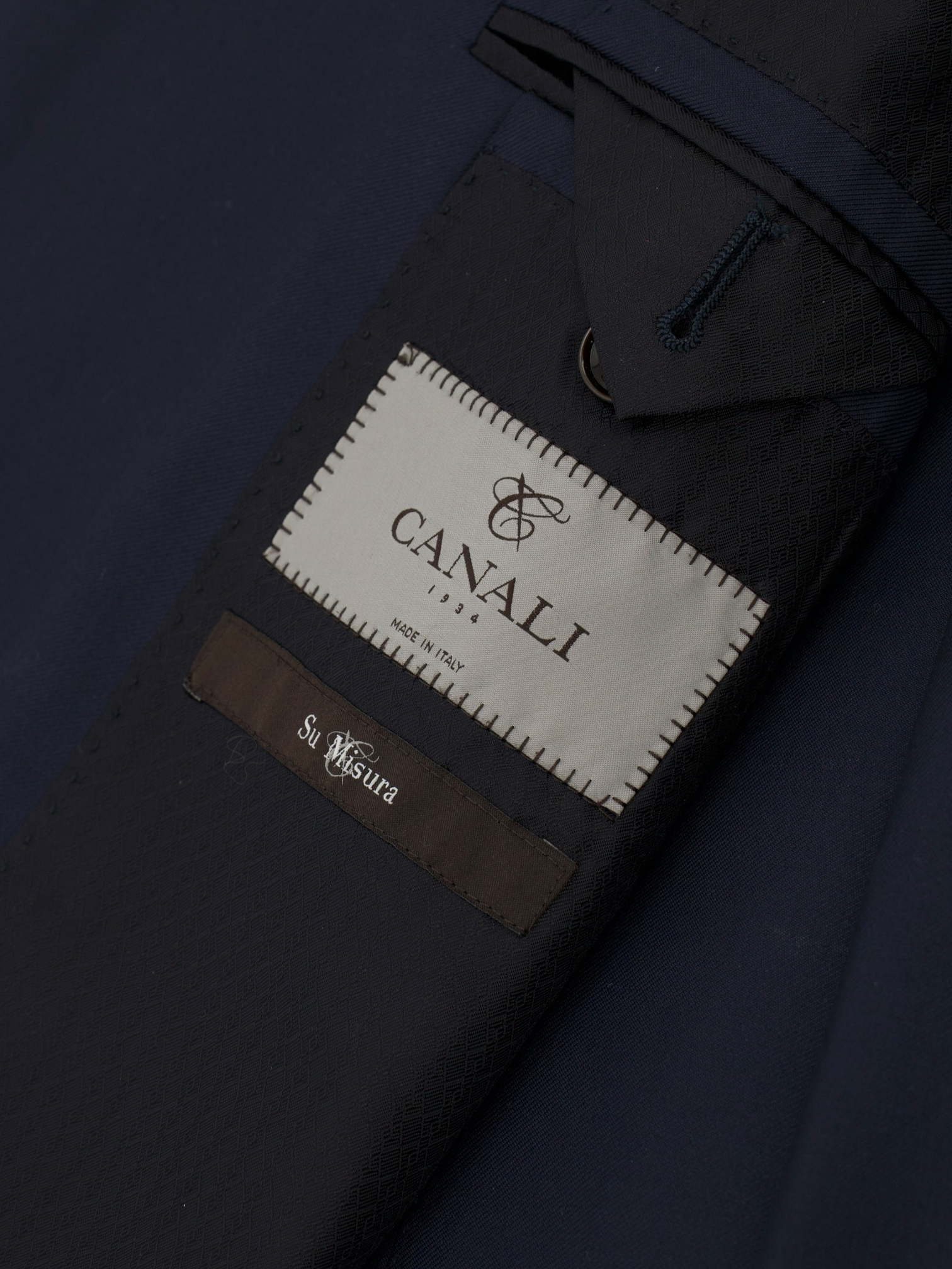 Canali Navy Fine-Wool Essential Twill Suit