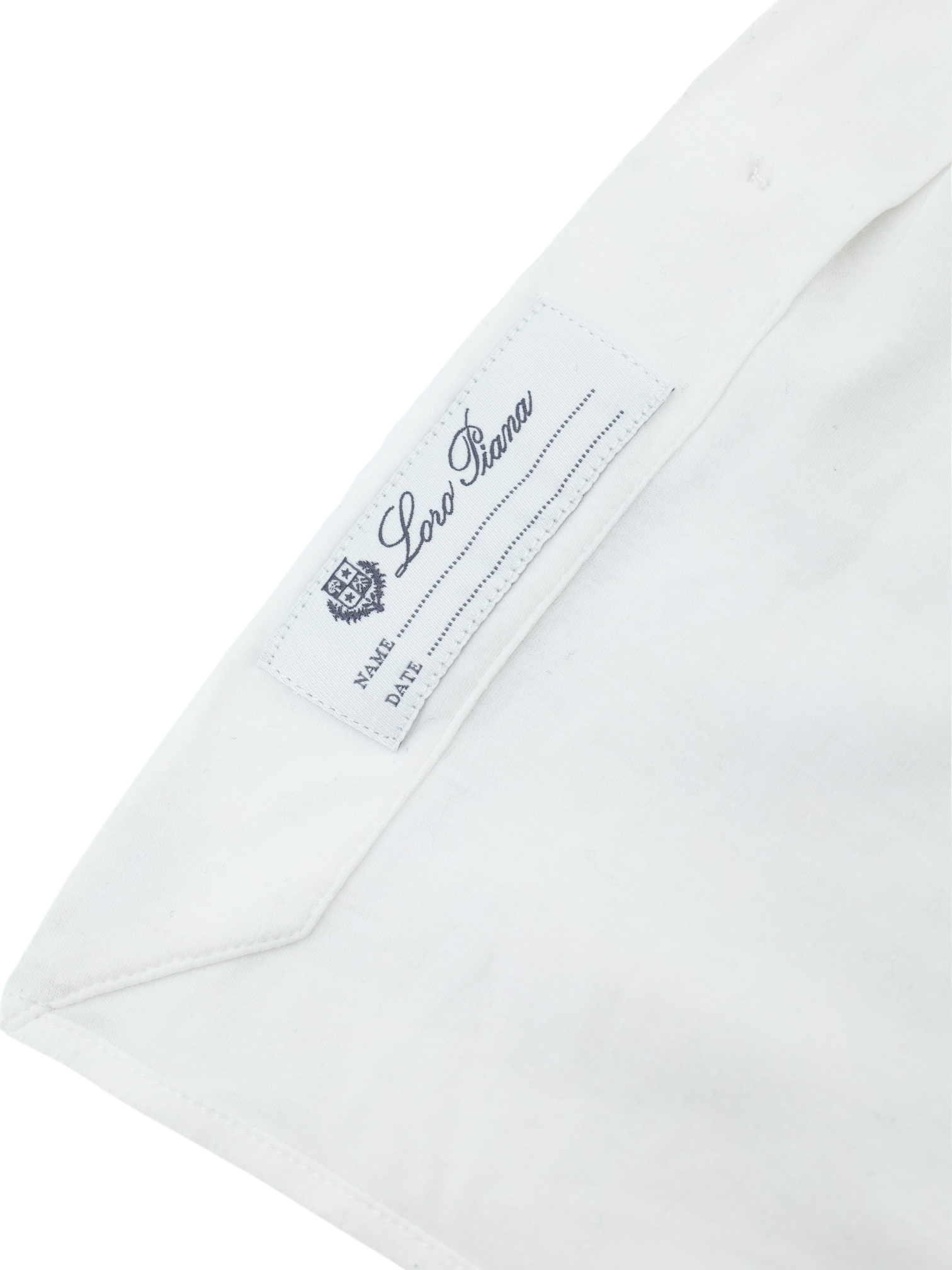 Loro Piana White Cotton Flannel Knitted Andrew Shirt