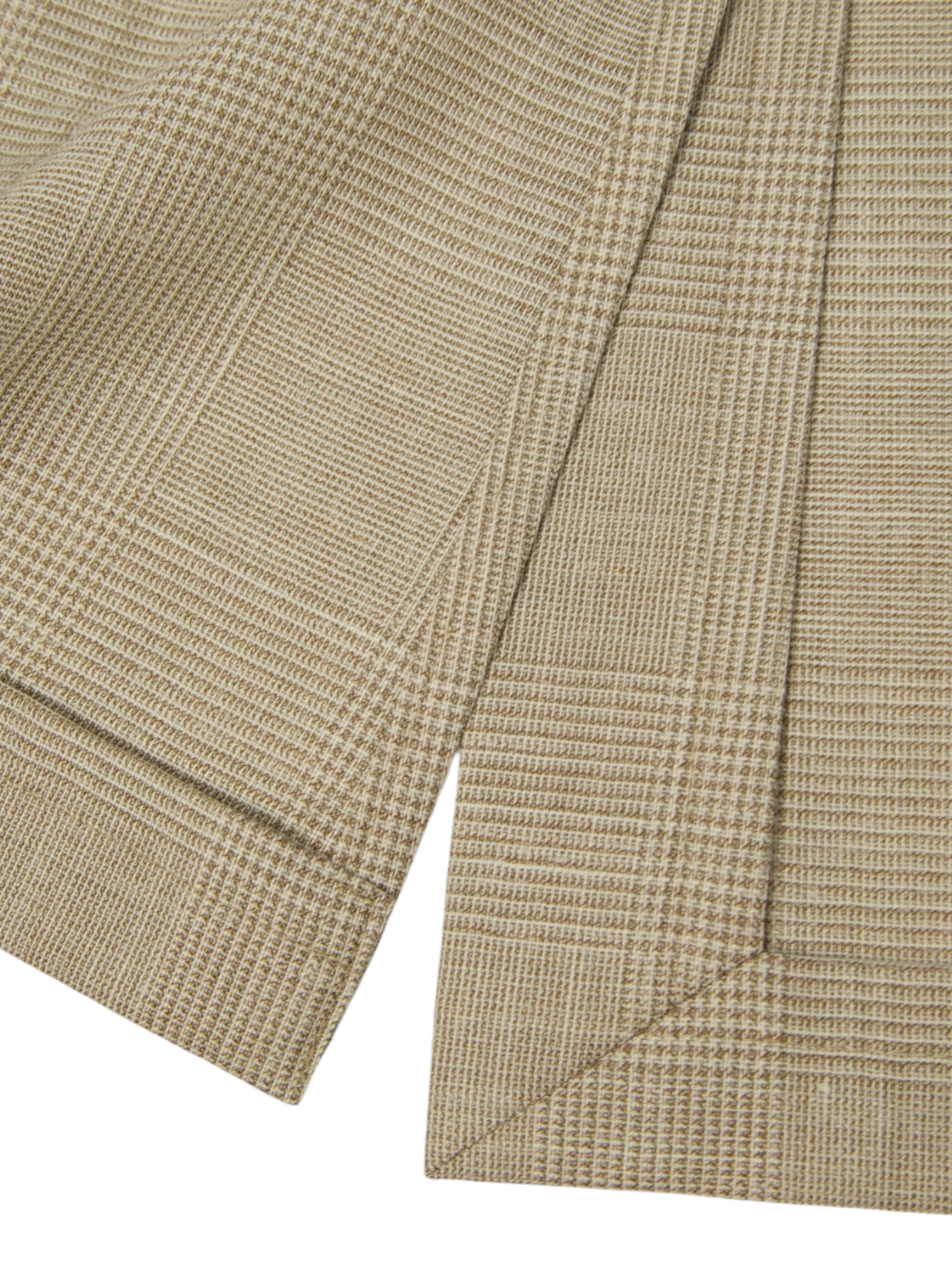 Lardini Taupe Wool, Silk & Linen Prince of Wales Jacket