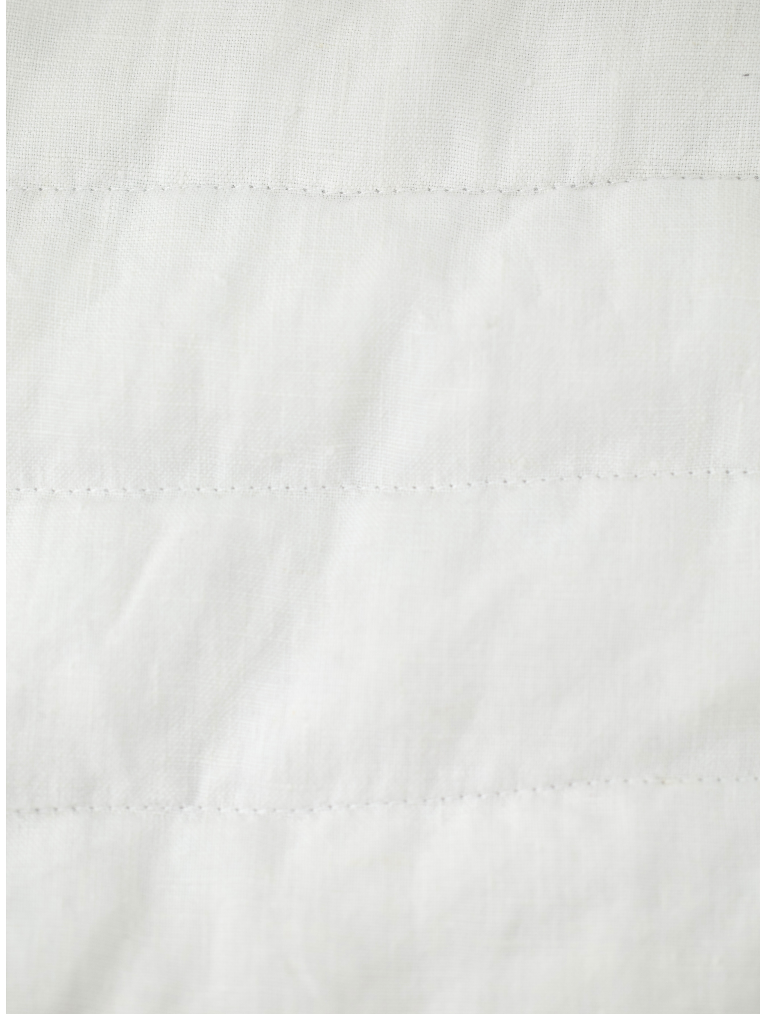 Herno White Pure Linen Padded Summer Vest