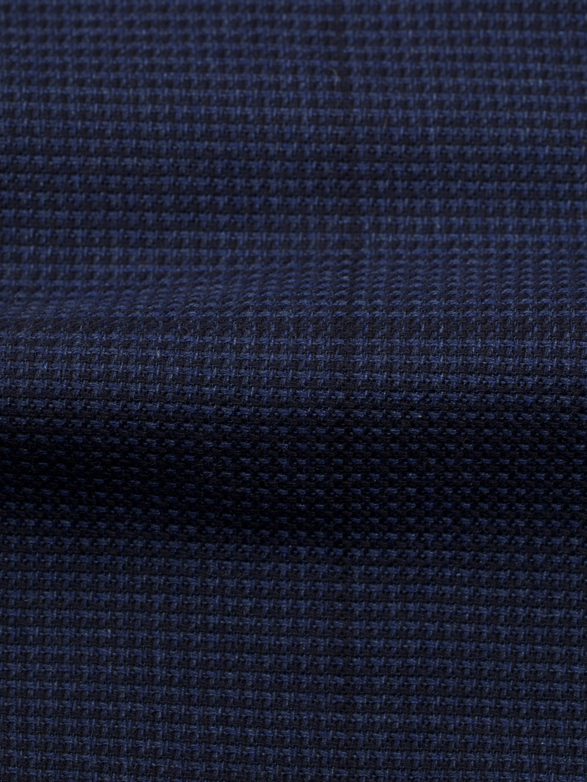 Tom Ford Dark Blue Pure Silk Basket-Weave Windowpane Jacket