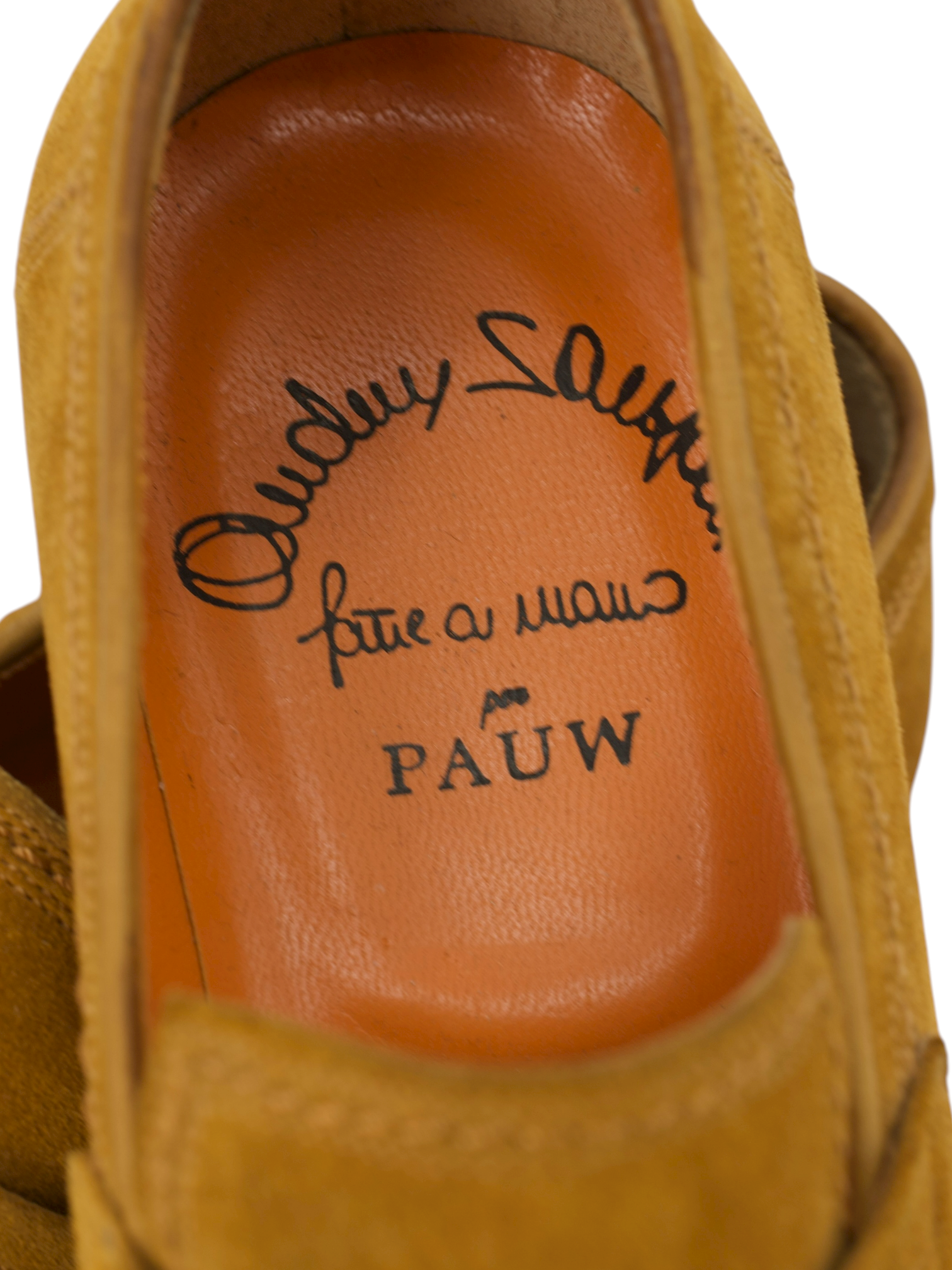 Santoni Caramel Brown Handgrade Suede Strap Loafer