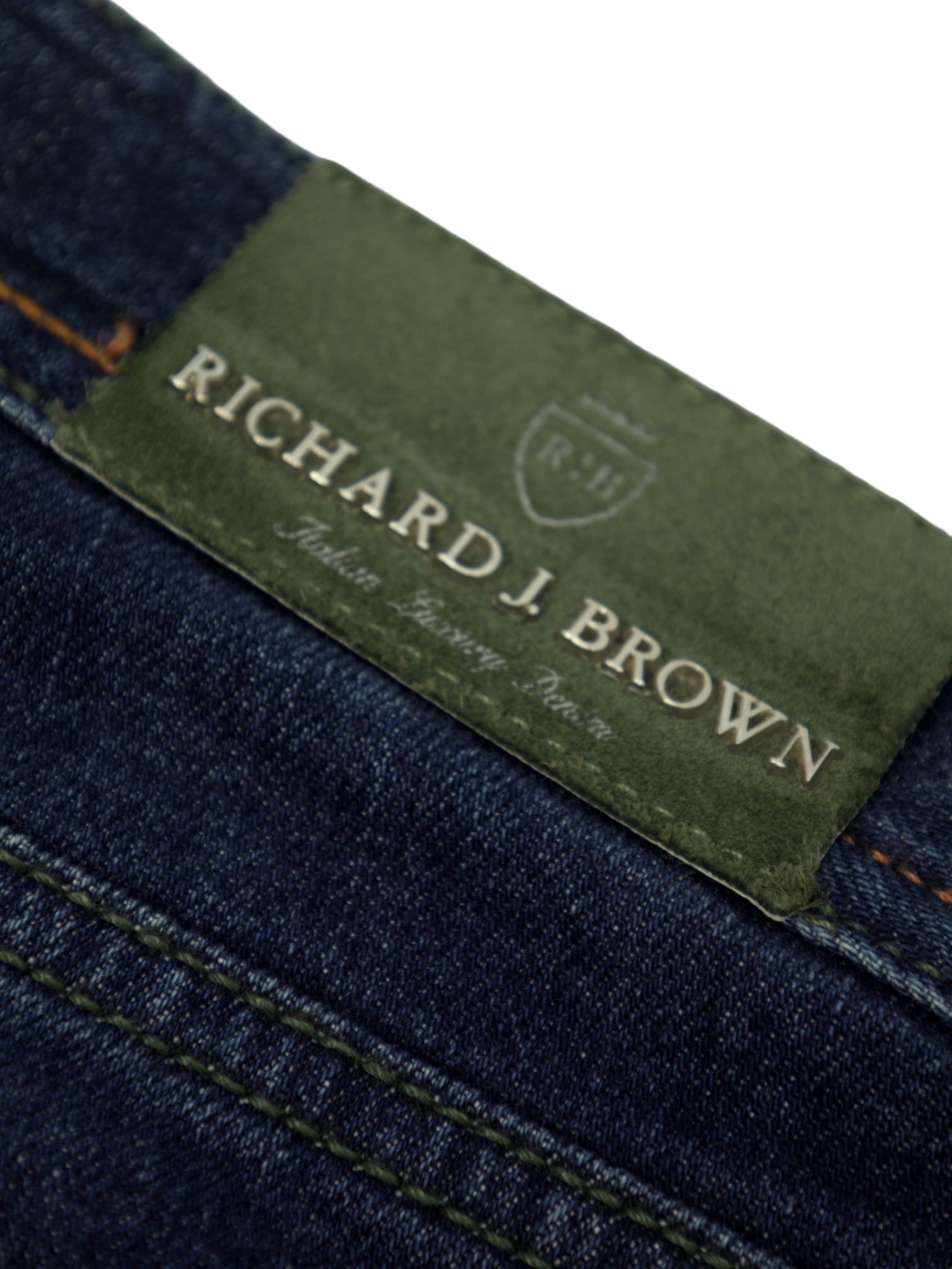 Richard J. Brown Denim Blue Cotton & Elastane Jeans