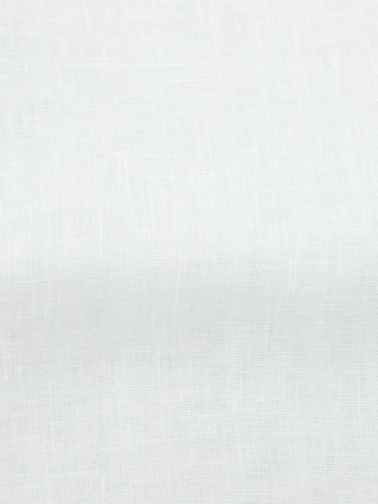 Brunello Cucinelli White Linen Mandarin-Collar Shirt