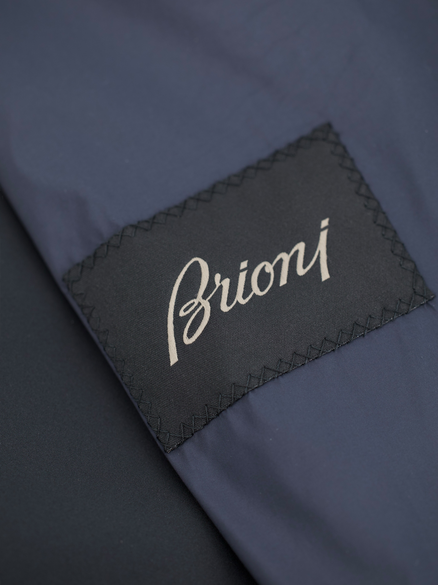 Brioni Deep Navy "Performa" Sartorial Raincoat Parka