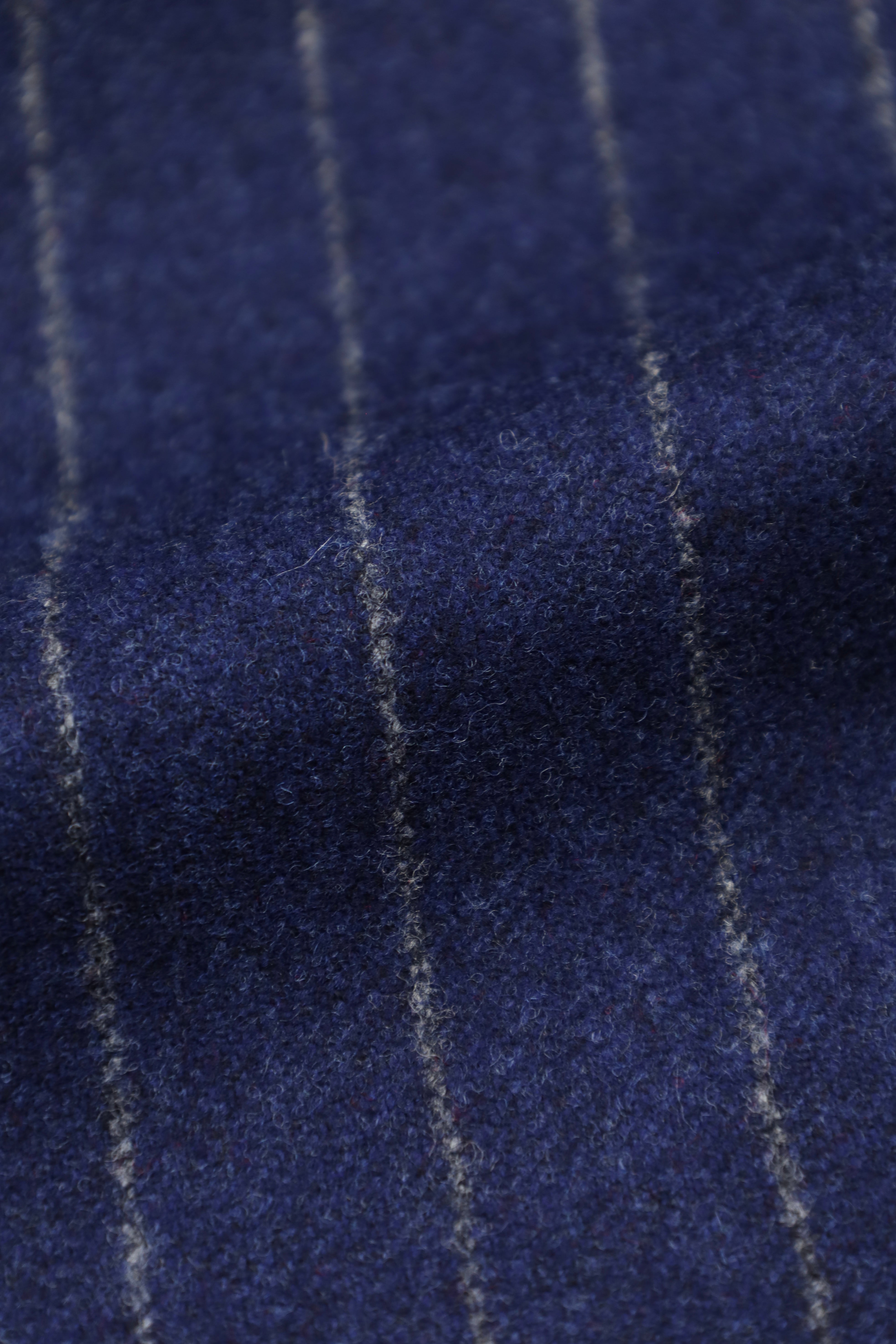 Kiton 3-Piece Blue Flannel Pinstripe Suit