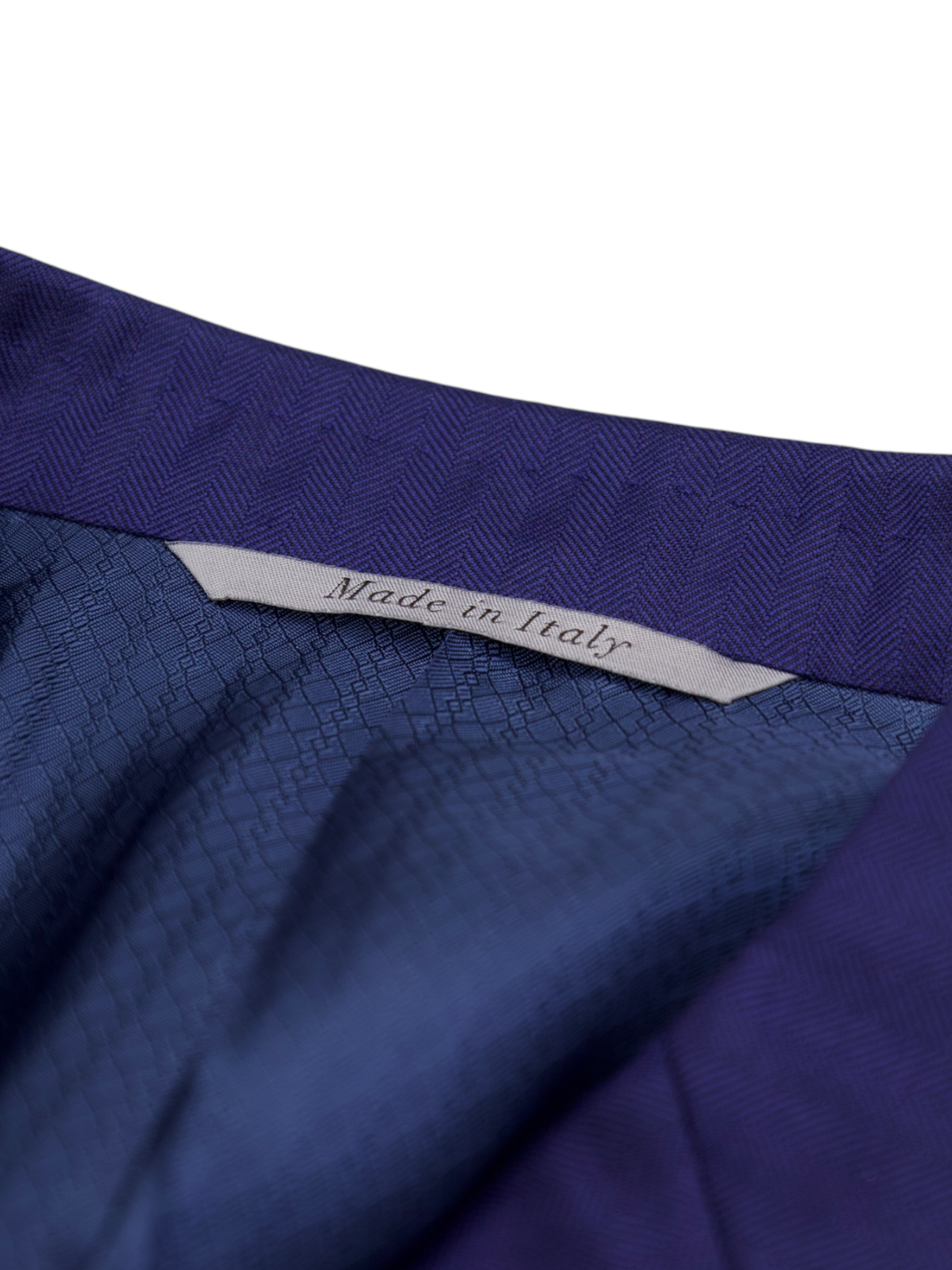 Canali Royal Blue "Exclusive" Wool Herringbone Suit + Extra Trousers