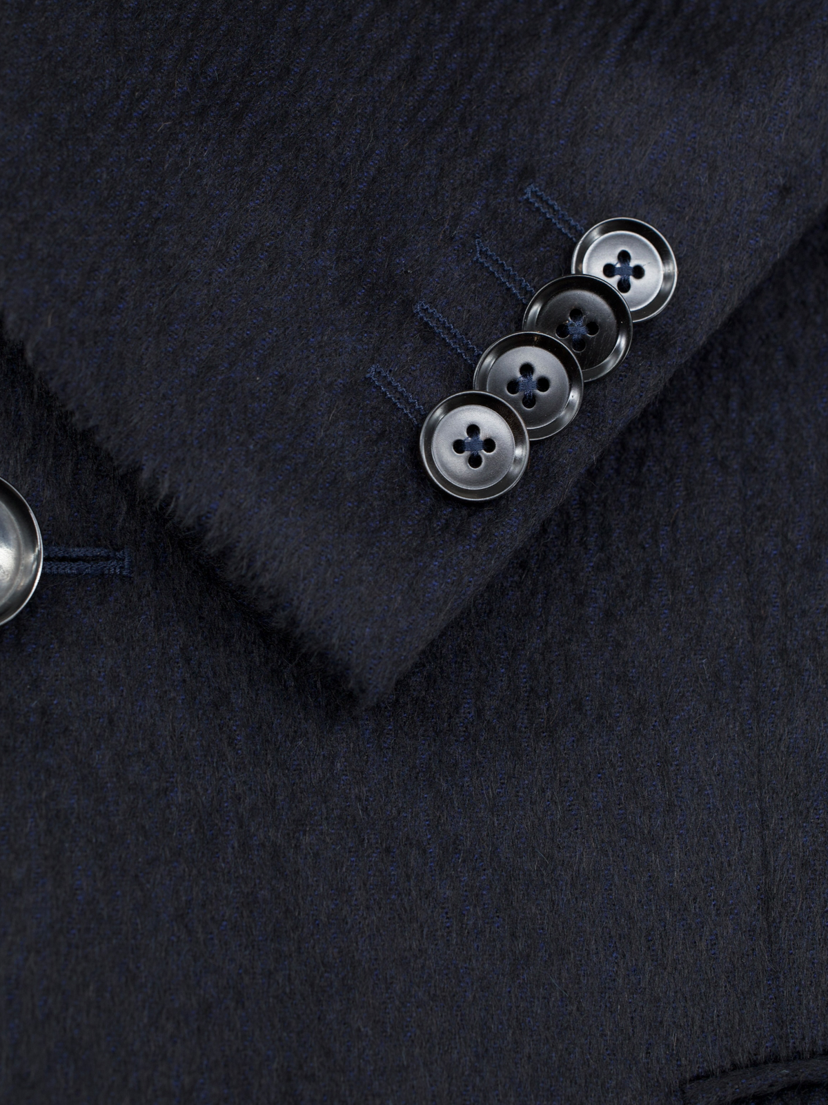 Ermenegildo Zegna Navy Plushy Alpaca & Wool Winter Overcoat